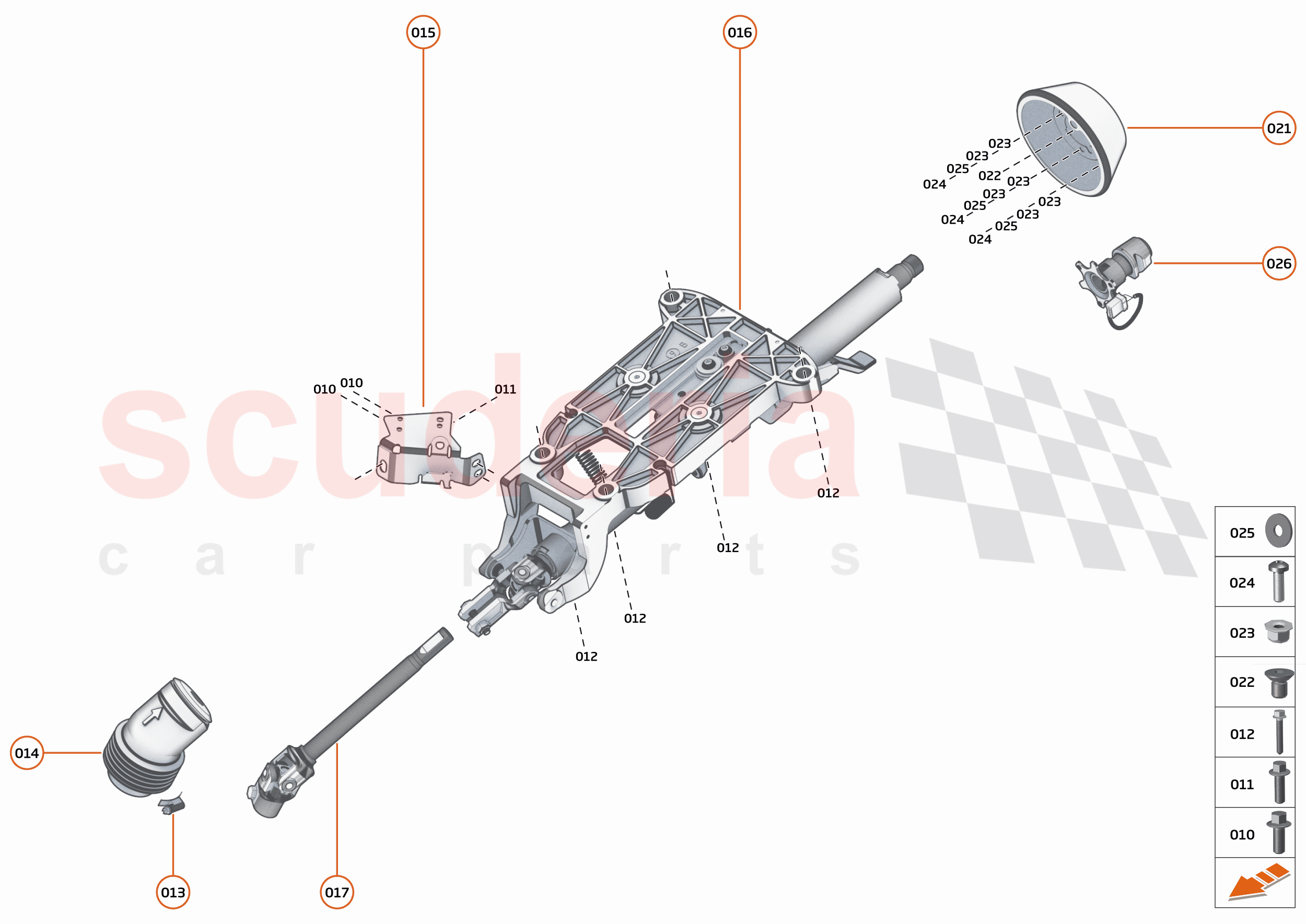 20 - STEERING - 20.4 - STEERING COLUMN of McLaren McLaren Senna GTR