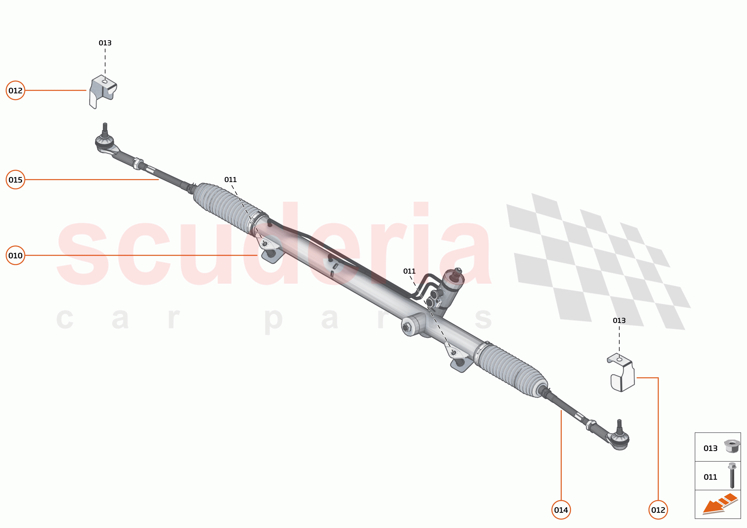 27 - STEERING - 27.3 - STEERING RACK of McLaren McLaren 765LT