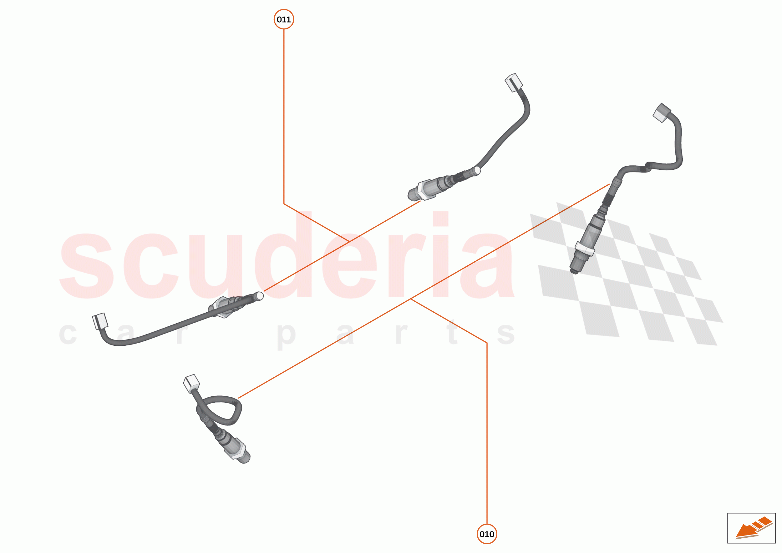 42 - EXHAUST - 42.3 - LAMBDA SENSORS of McLaren McLaren 765LT