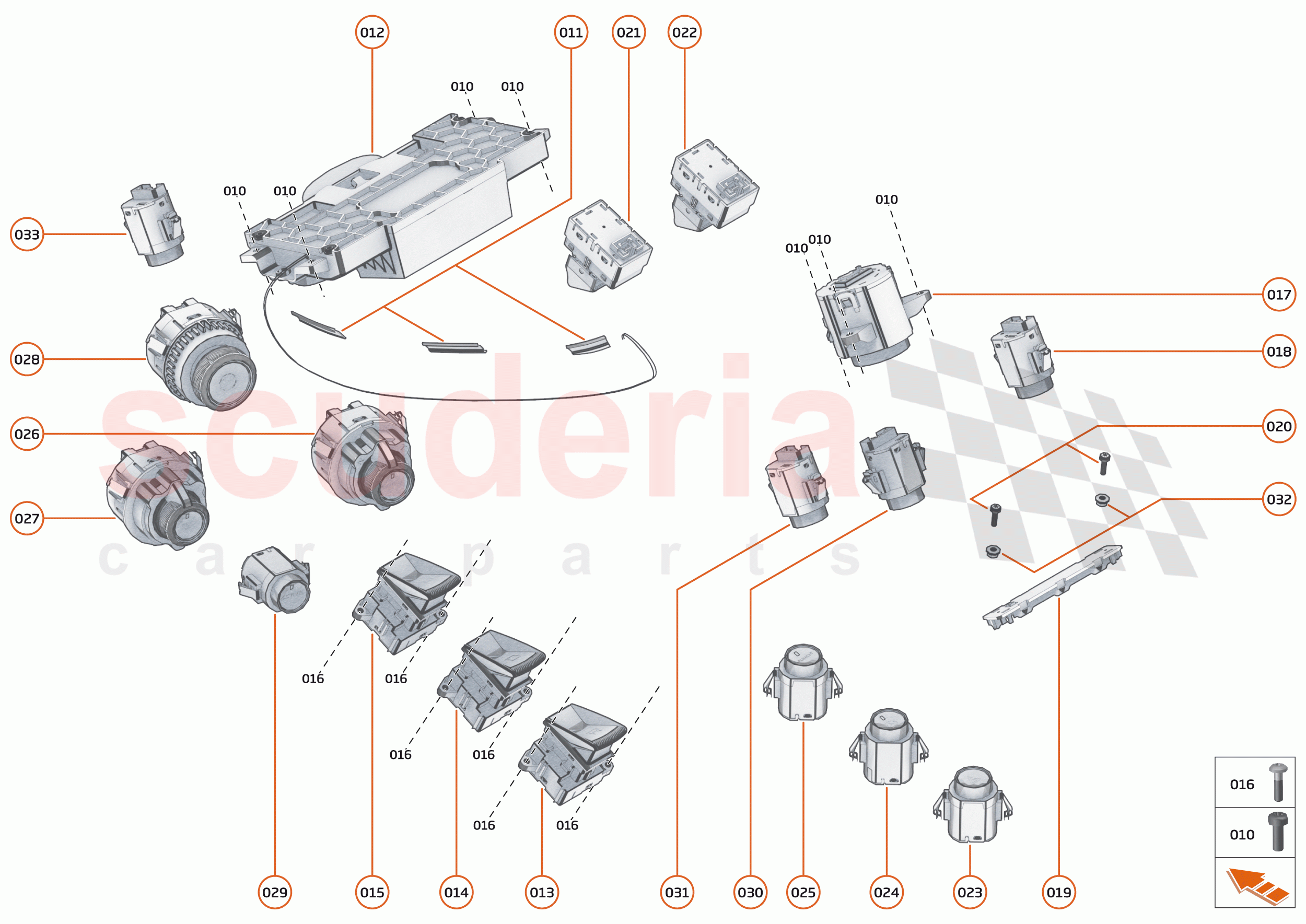 38 - ELECTRICAL SYSTEMS - 38.1 - INTERIOR SWITCHES of McLaren McLaren Senna