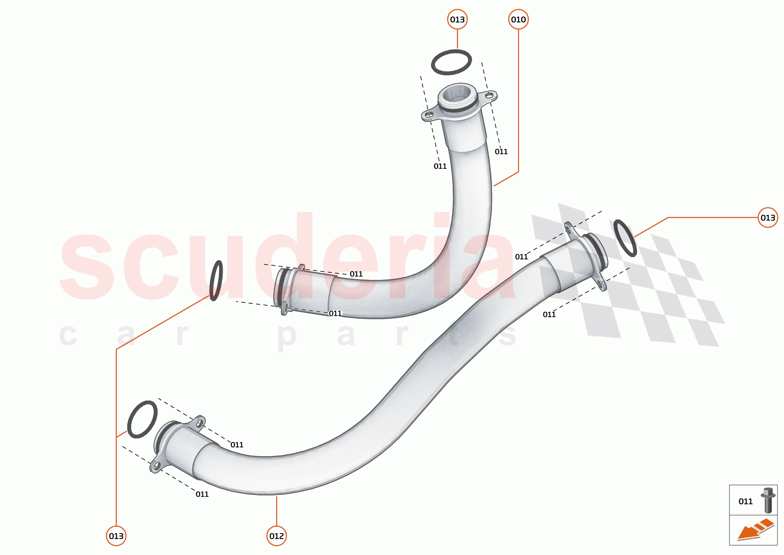 35 - ENGINE OIL SYSTEM - 35.2 - ENGINE OIL FEED & RETURN HOSES of McLaren McLaren 600LT