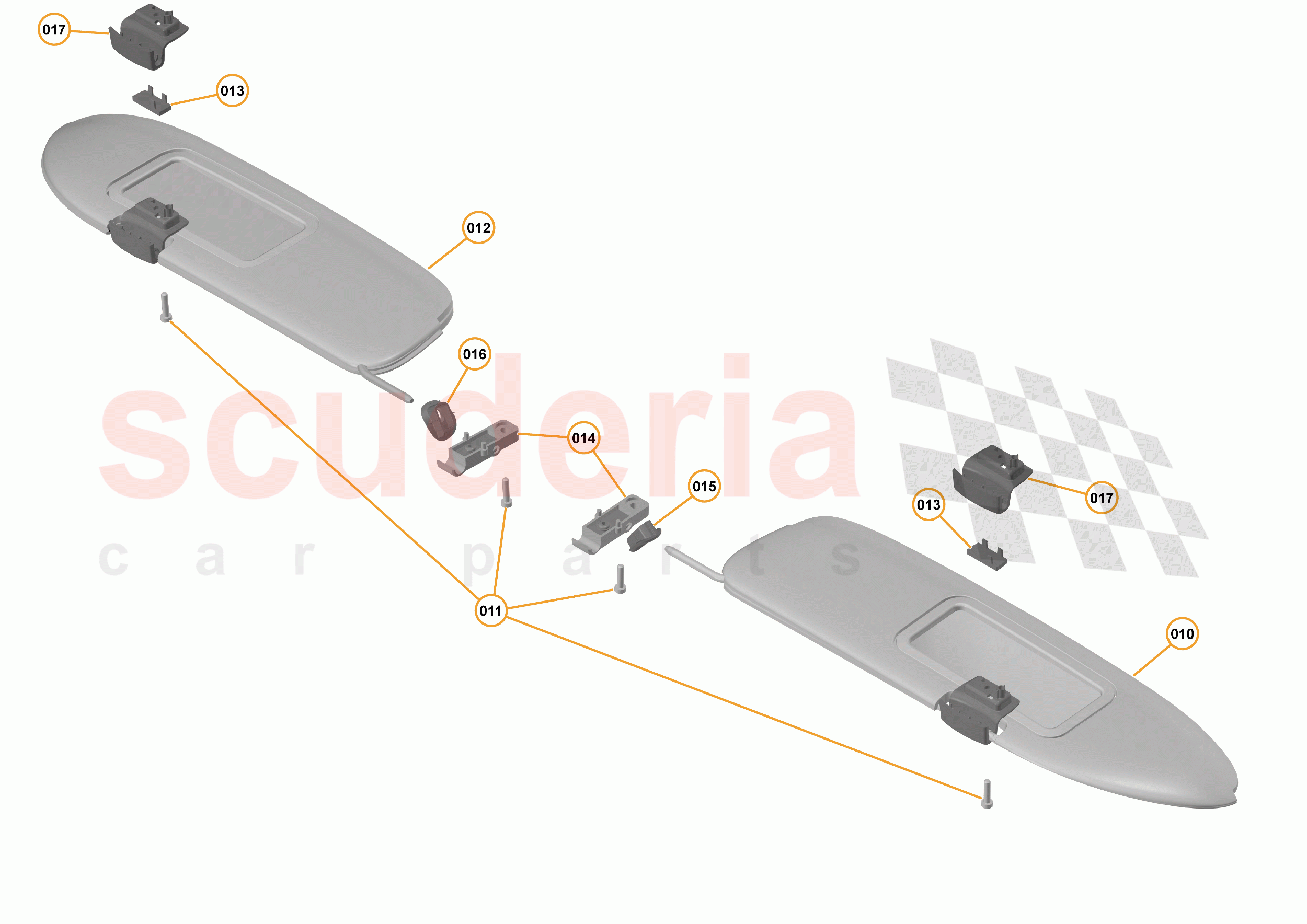 47 - INTERIOR SYSTEMS - 47.27 - SUNVISOR of McLaren McLaren 540C Coupe