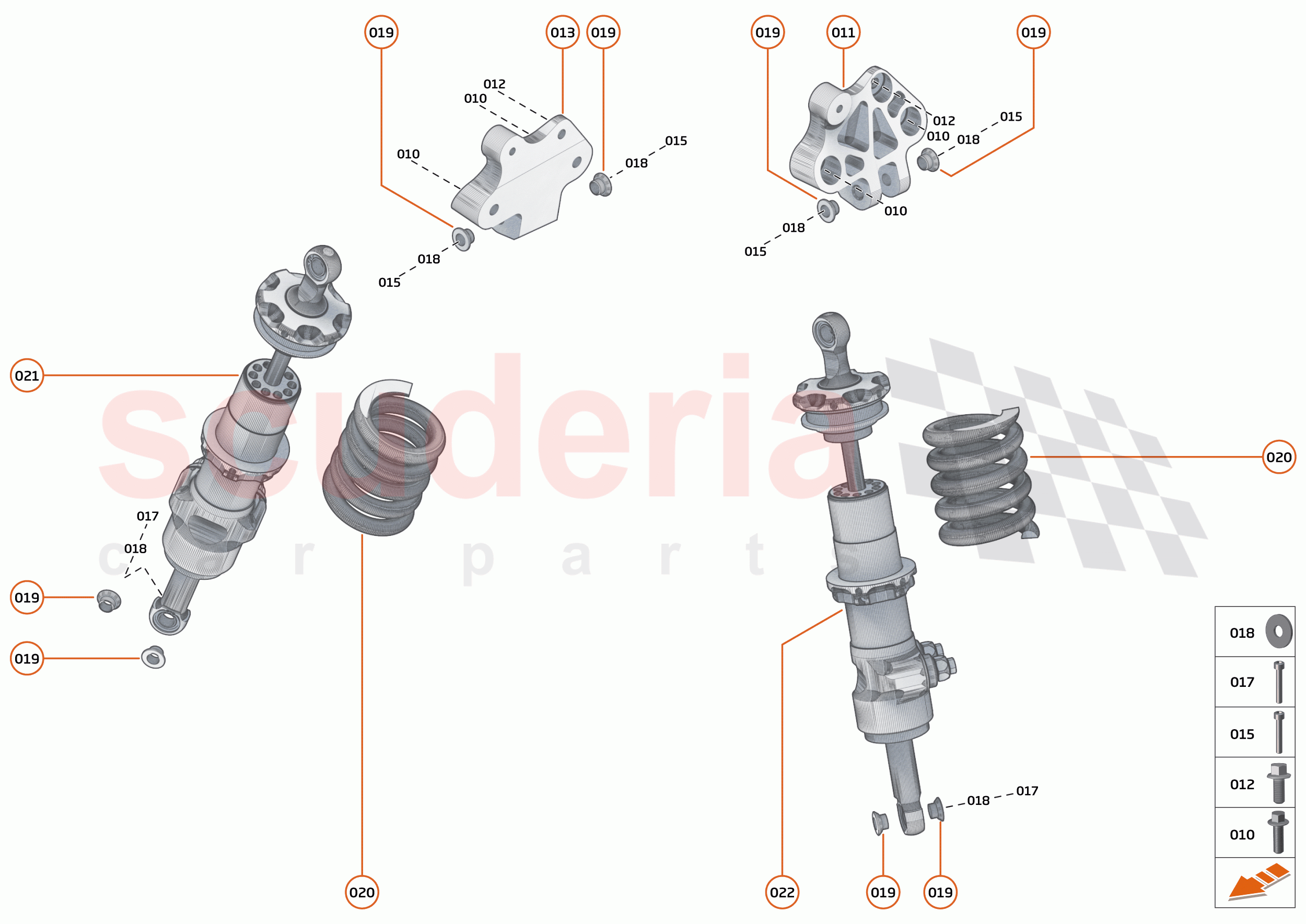 17 - SUSPENSION - 17.5 - DAMPER ACTUATOR ASSEMBLIES REAR of McLaren McLaren Senna GTR