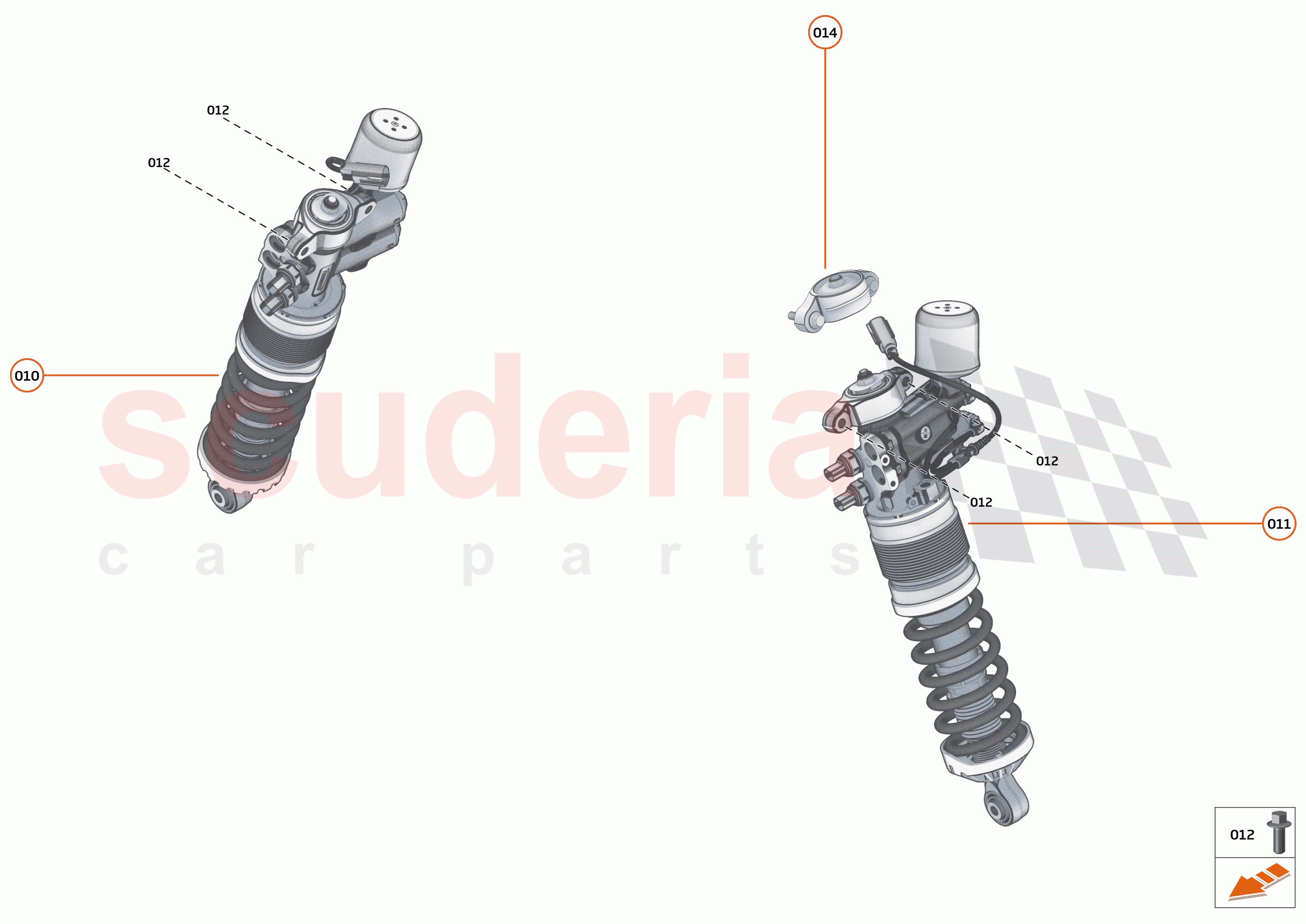 16 - SUSPENSION - 16.1 - DAMPER & ACTUATOR ASSEMBLIES FRONT of McLaren McLaren Elva