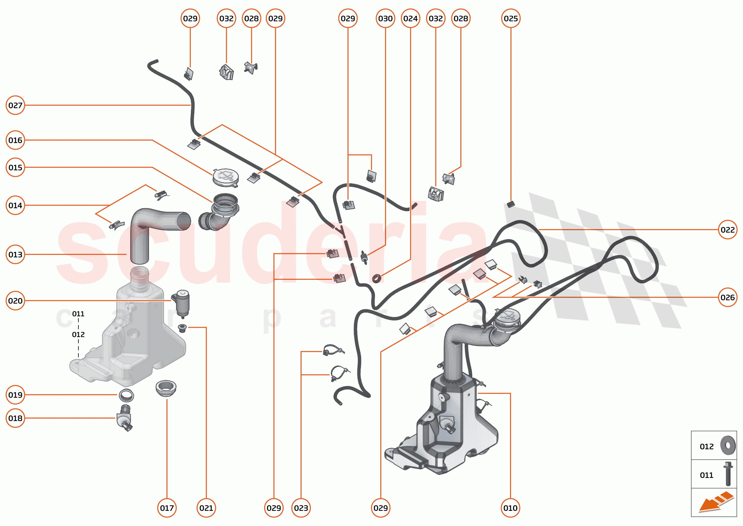 12 - WIPERS & WASHER SYSTEM - 12.1 - WASHER SYSTEM of McLaren McLaren 720S Spider