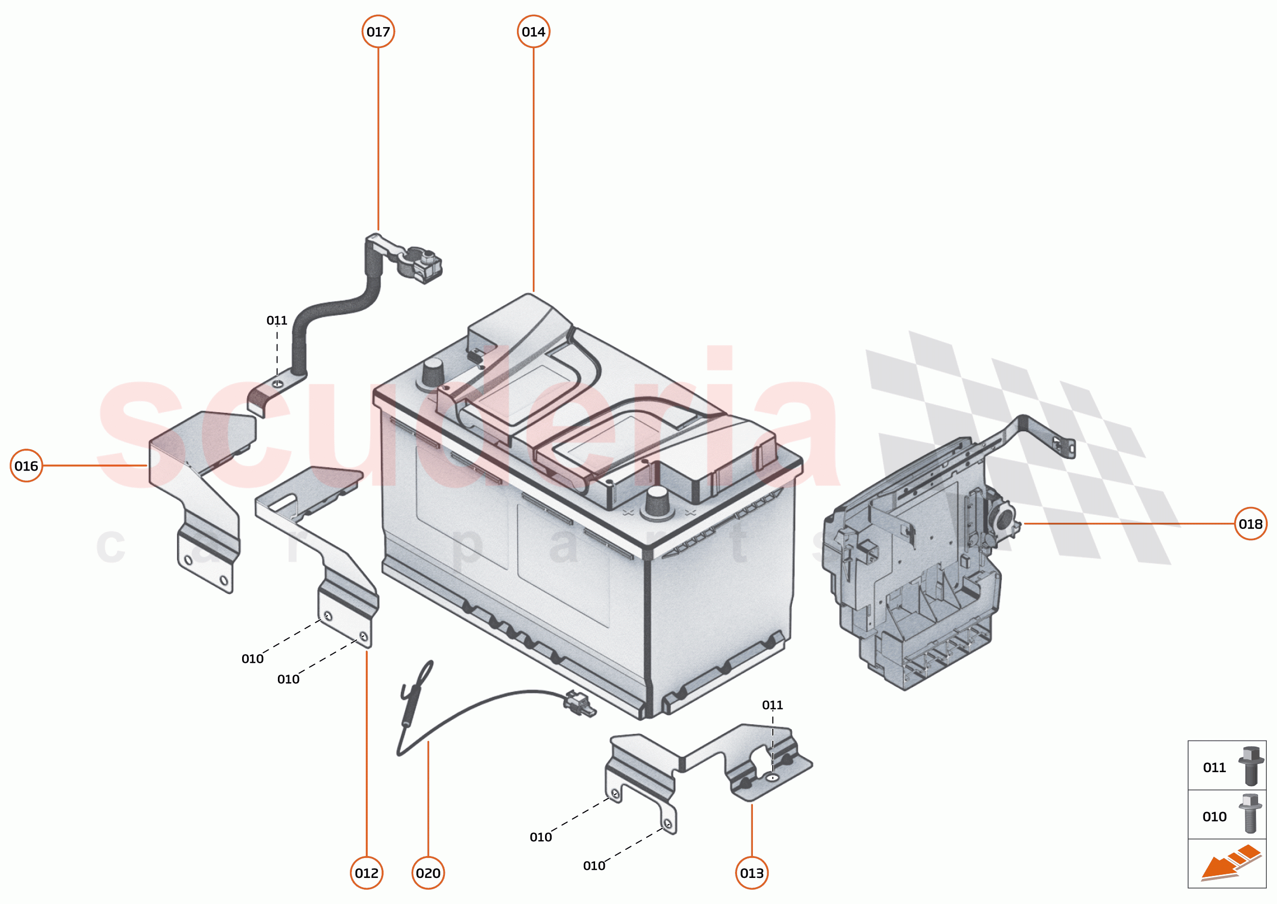 45 - ELECTRICAL HARDWARE - 45.1 - BATTERY of McLaren McLaren 600LT Spider