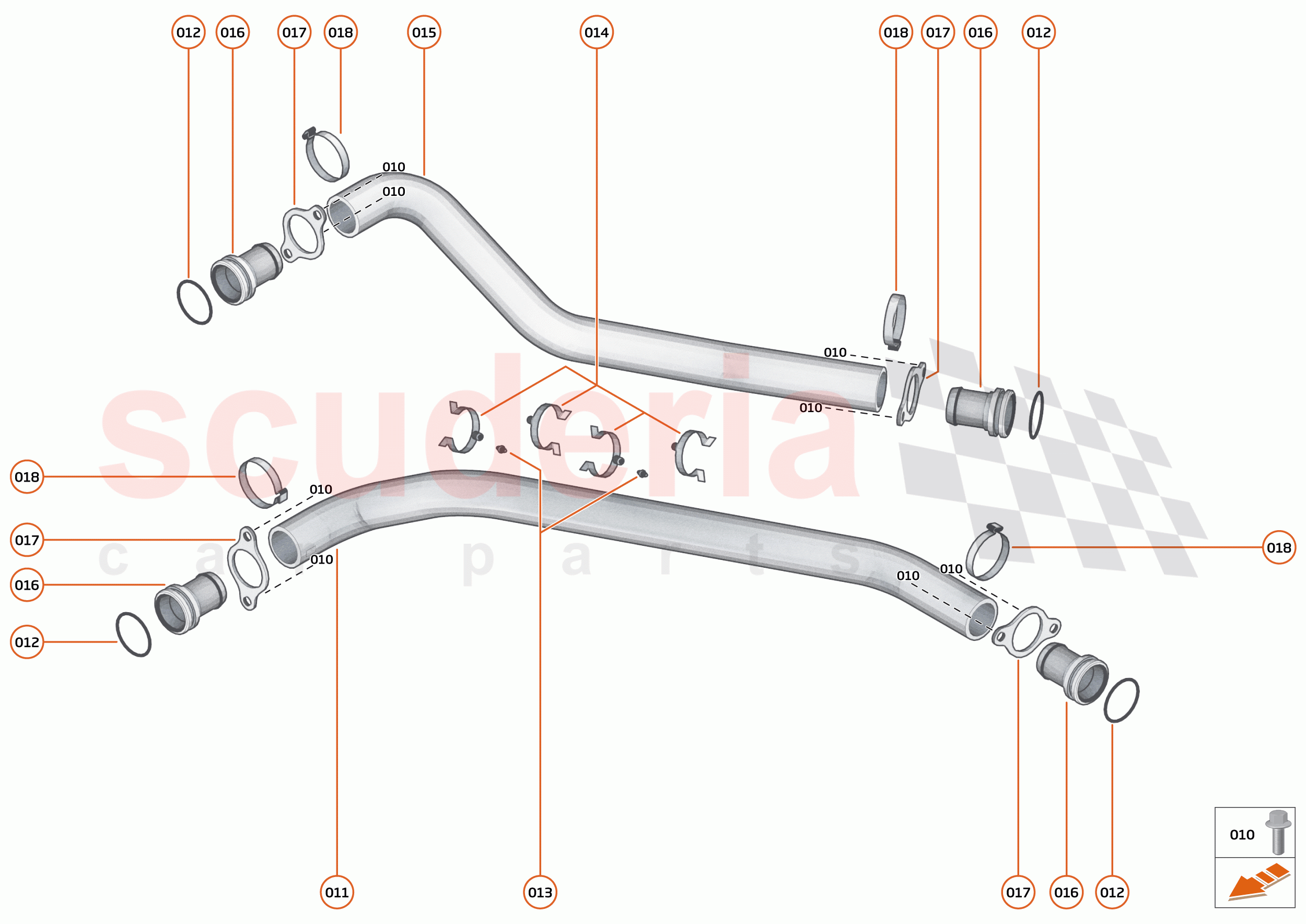 23 - LUBRICATION SYSTEM OFF - ENGINE - 23.2 - ENGINE OIL FEED & RETURN HOSES of McLaren McLaren Elva