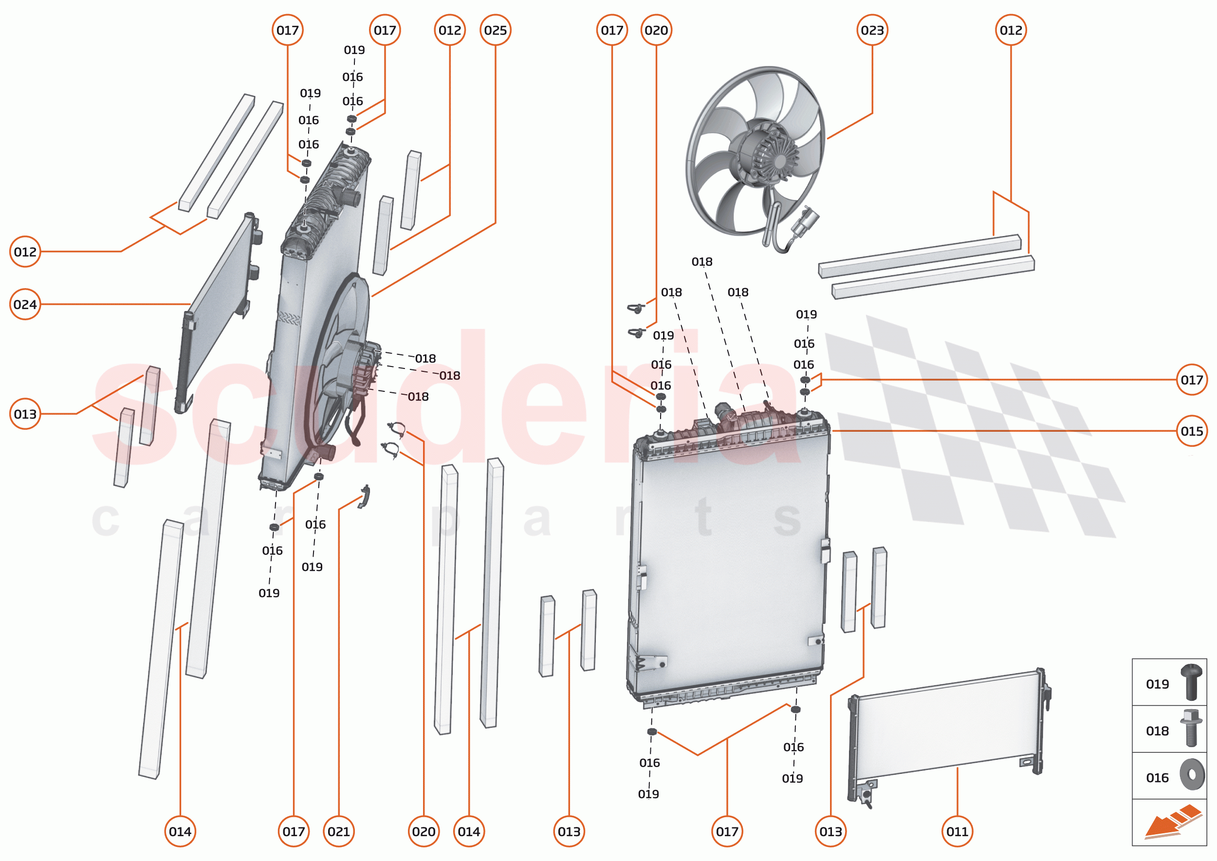 31 - COOLING SYSTEM - 31.2 - HIGH TEMP MAIN RADIATORS & FANS of McLaren McLaren Elva