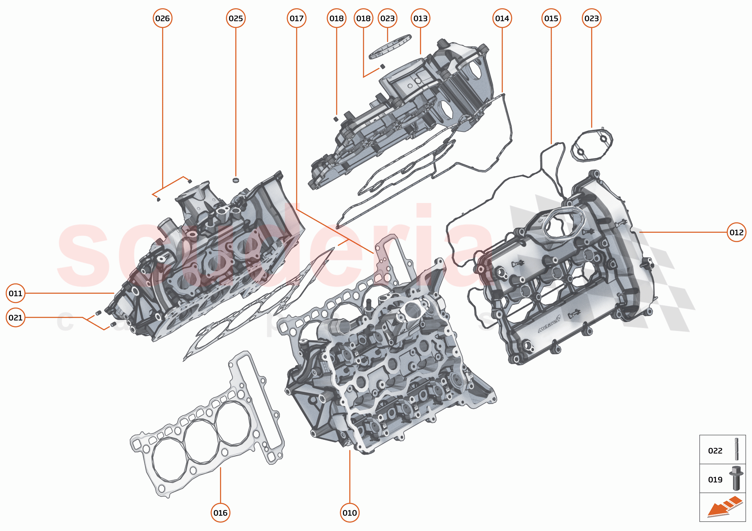 23 - ENGINE - 23.3 - SYSTEM - CYLINDER HEAD of McLaren McLaren Artura
