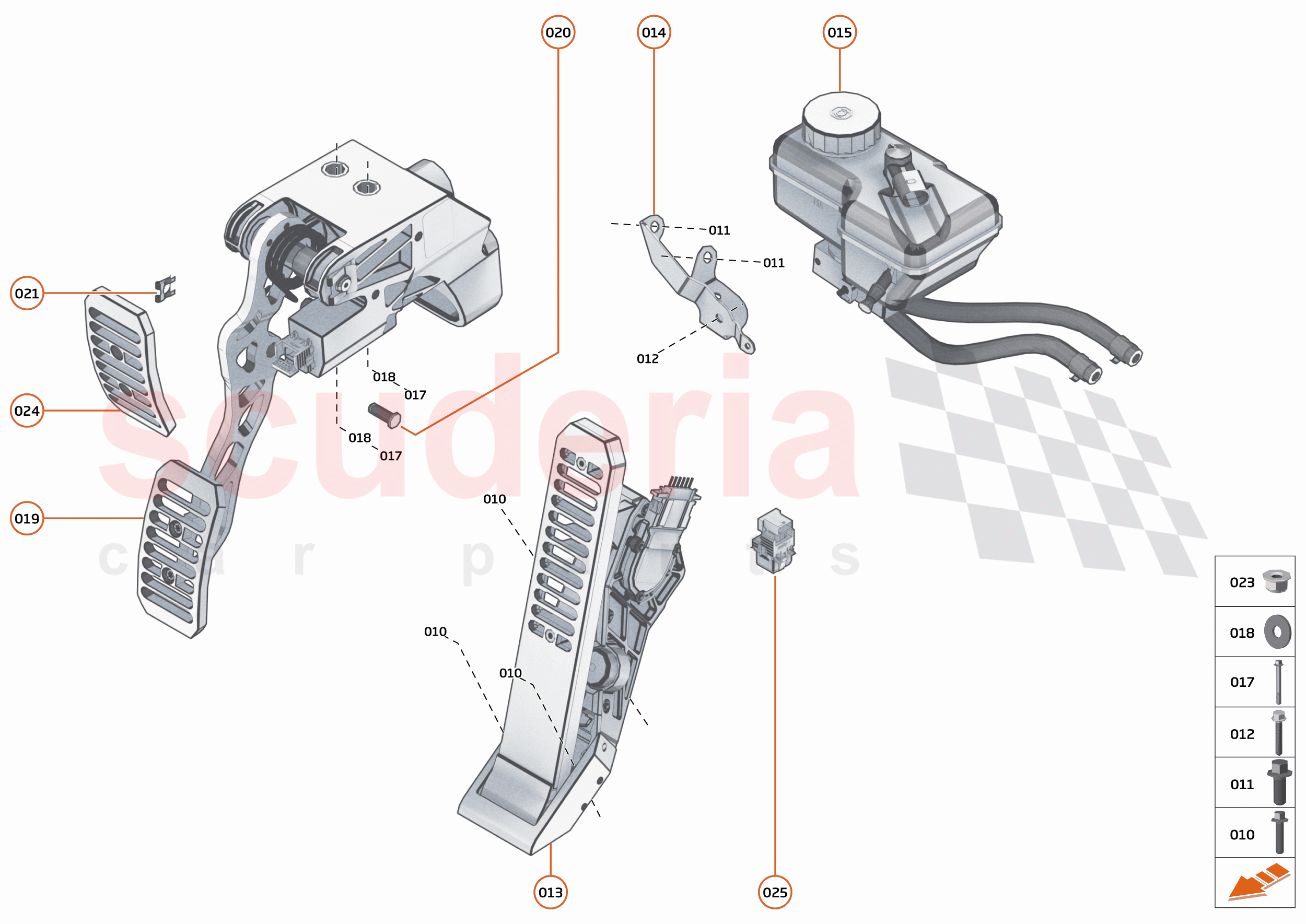 25 - BRAKES - SYSTEMS - 25.1 - PEDAL BOX of McLaren McLaren 600LT Spider