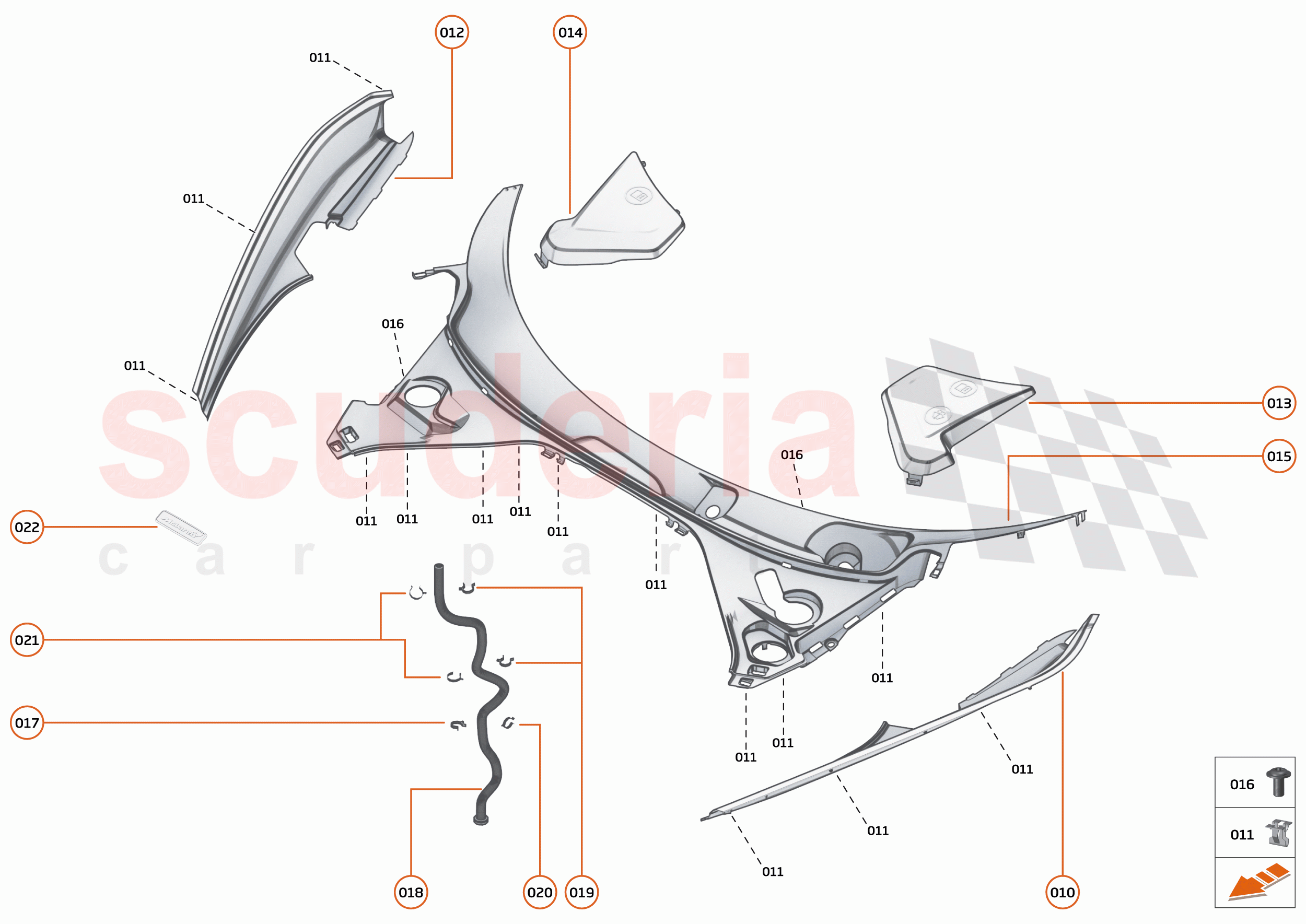 11 - EXTERIOR ORNAMENTATION - 11.2 - FRONT TRIM of McLaren McLaren 750S Spider