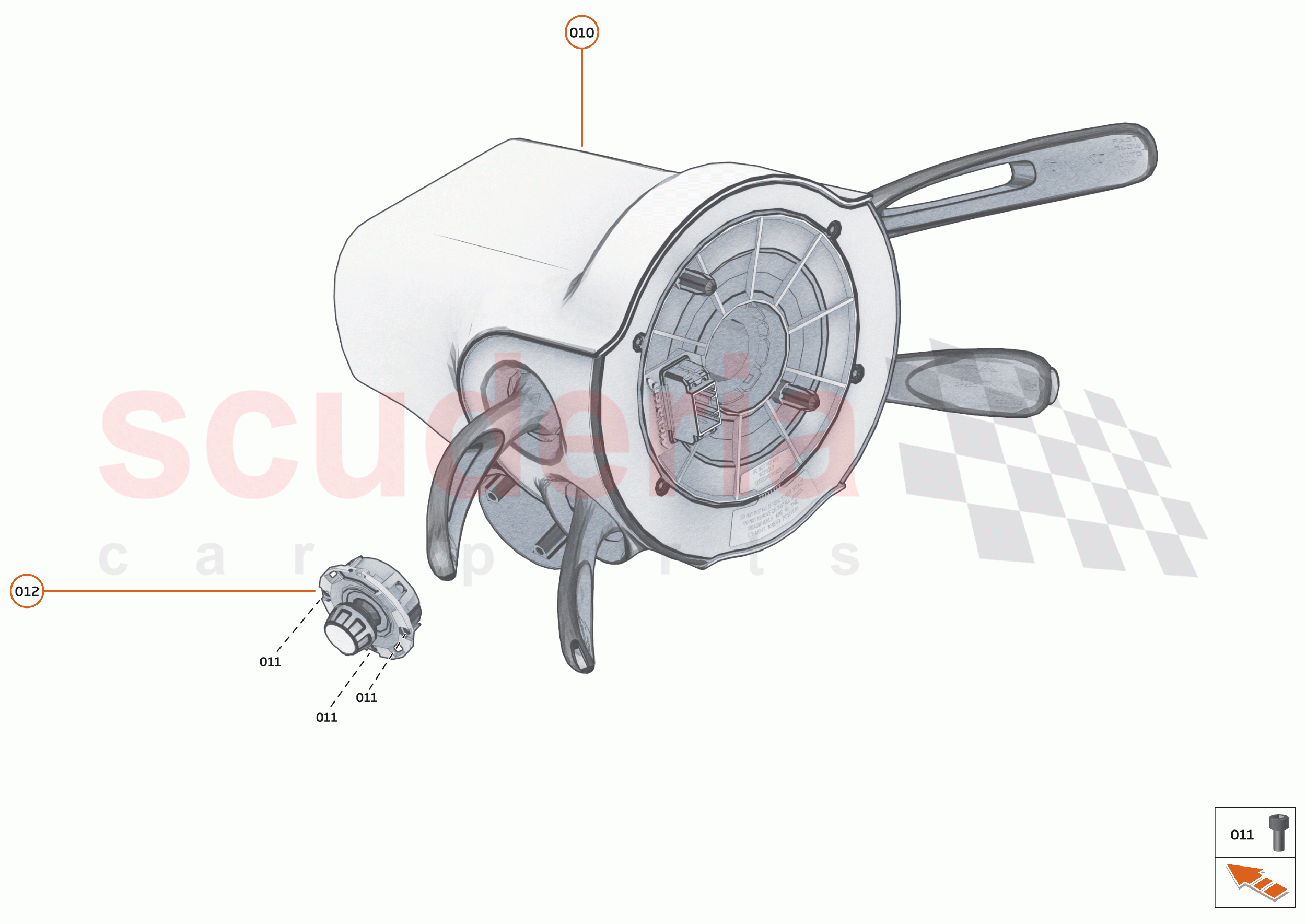 38 - ELECTRICAL SYSTEMS - 38.7 - STEERING COLUMN MODULE of McLaren McLaren Senna GTR