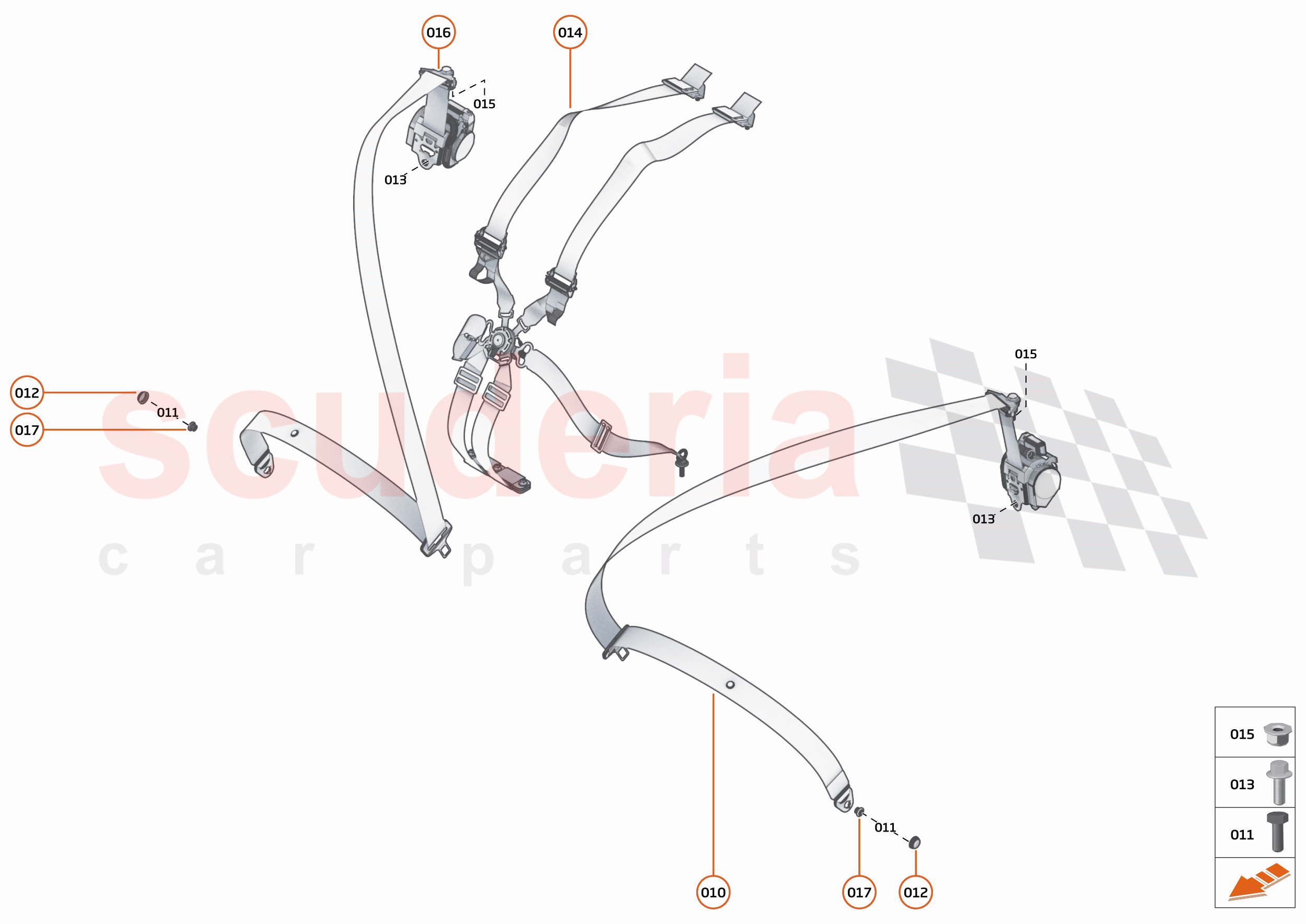 50 - INTERIOR RESTRAINTS - 50.3 - SEATBELTS of McLaren McLaren 750S Spider