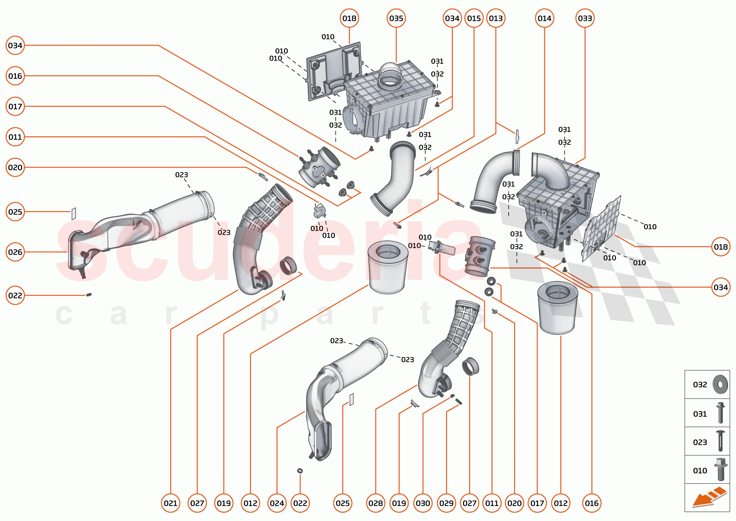 34 - ENGINE AIR SYSTEMS - 34.1 - AIR INTAKE LOW PRESSURE SYSTEM of McLaren McLaren 600LT