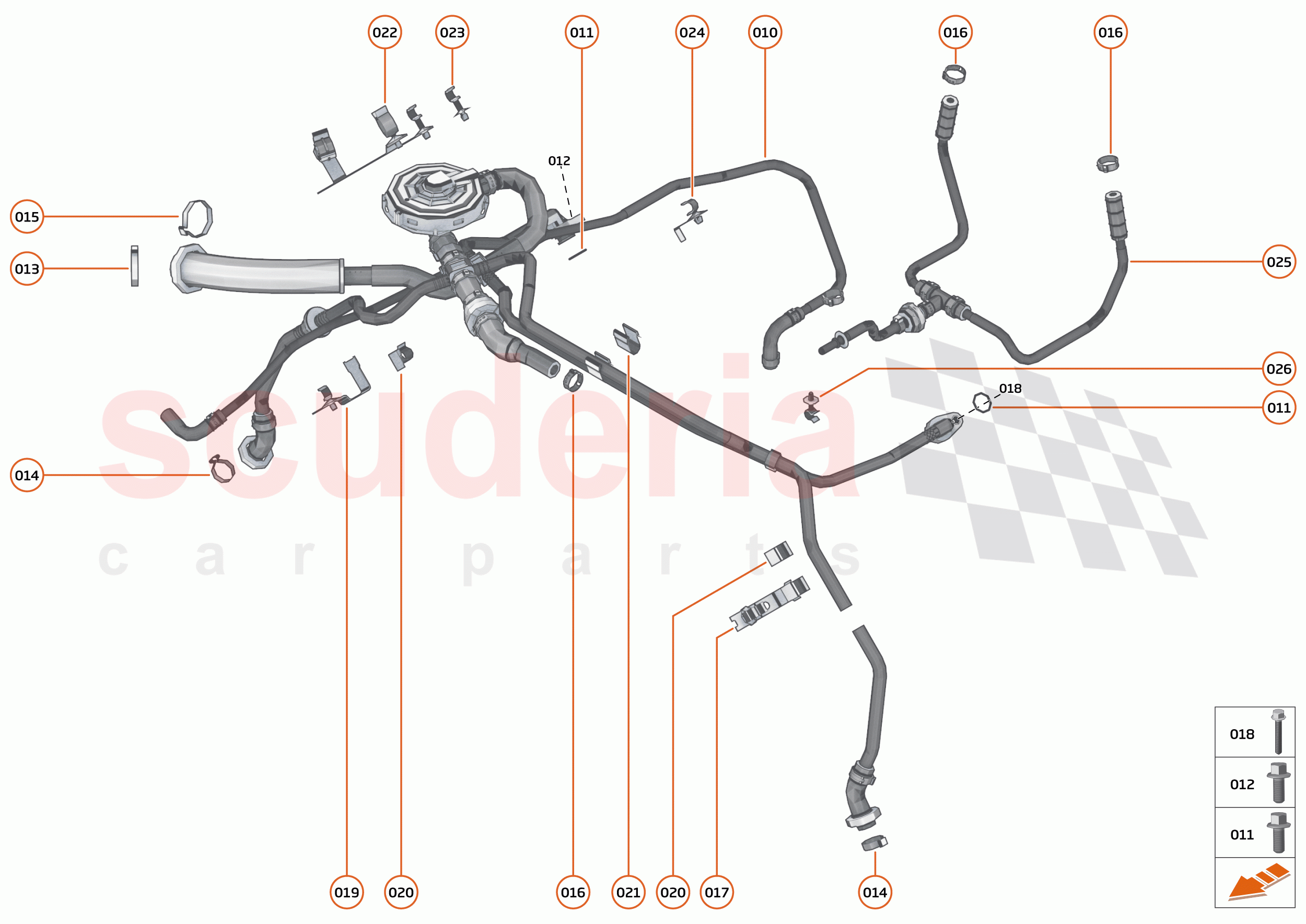 34 - ENGINE - 34.7 - BREATHER ASSEMBLY AND FUEL PURGE of McLaren McLaren 765LT