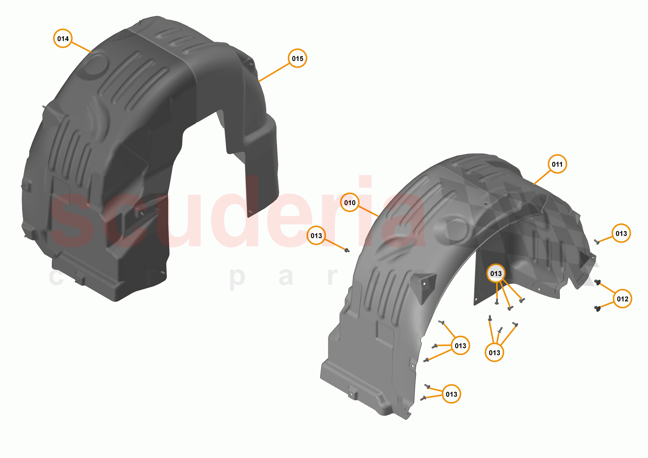 15 - LINERS & NVH - 15.2 - REAR WHEELARCH LINERS of McLaren McLaren 720S Coupe