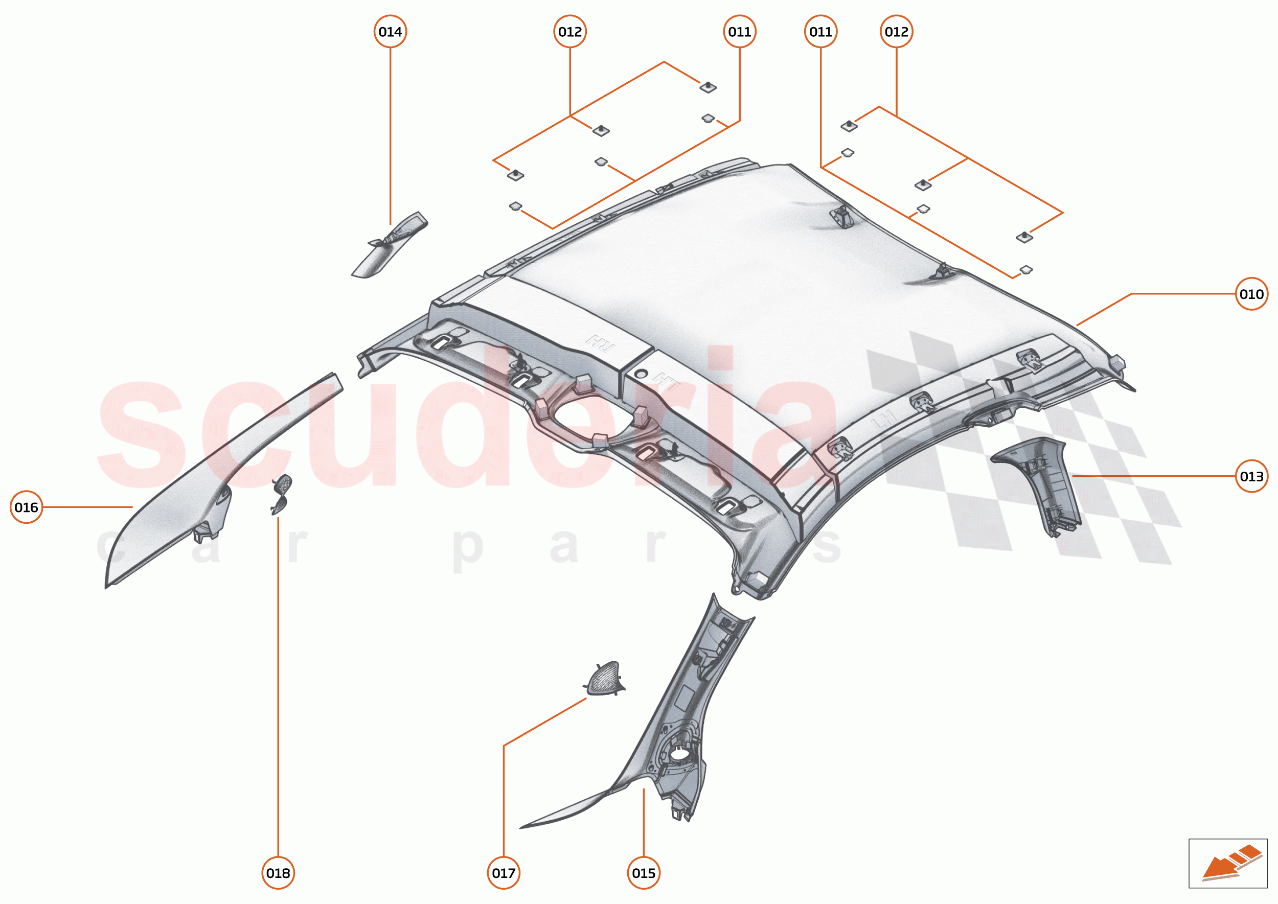 41 - INTERIOR SYSTEMS - 41.10 - UPPER TRIM of McLaren McLaren Artura