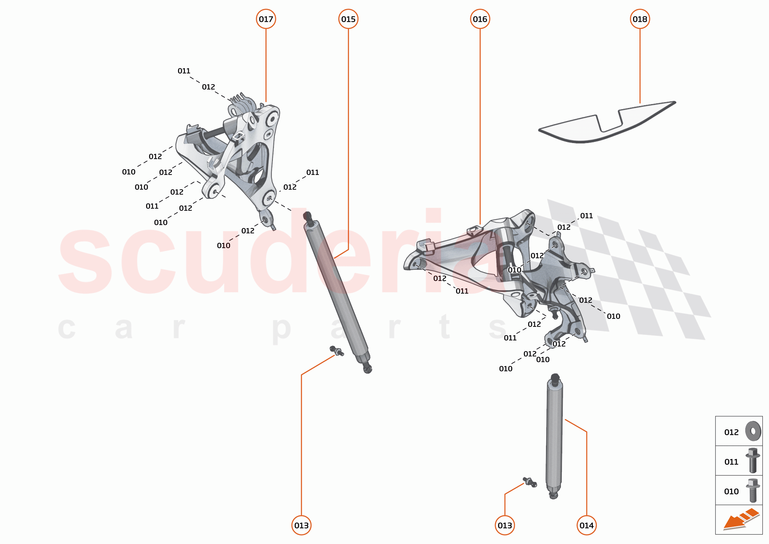 7 - CLOSURES - 7.5 - DOOR HINGE of McLaren McLaren 720S Spider
