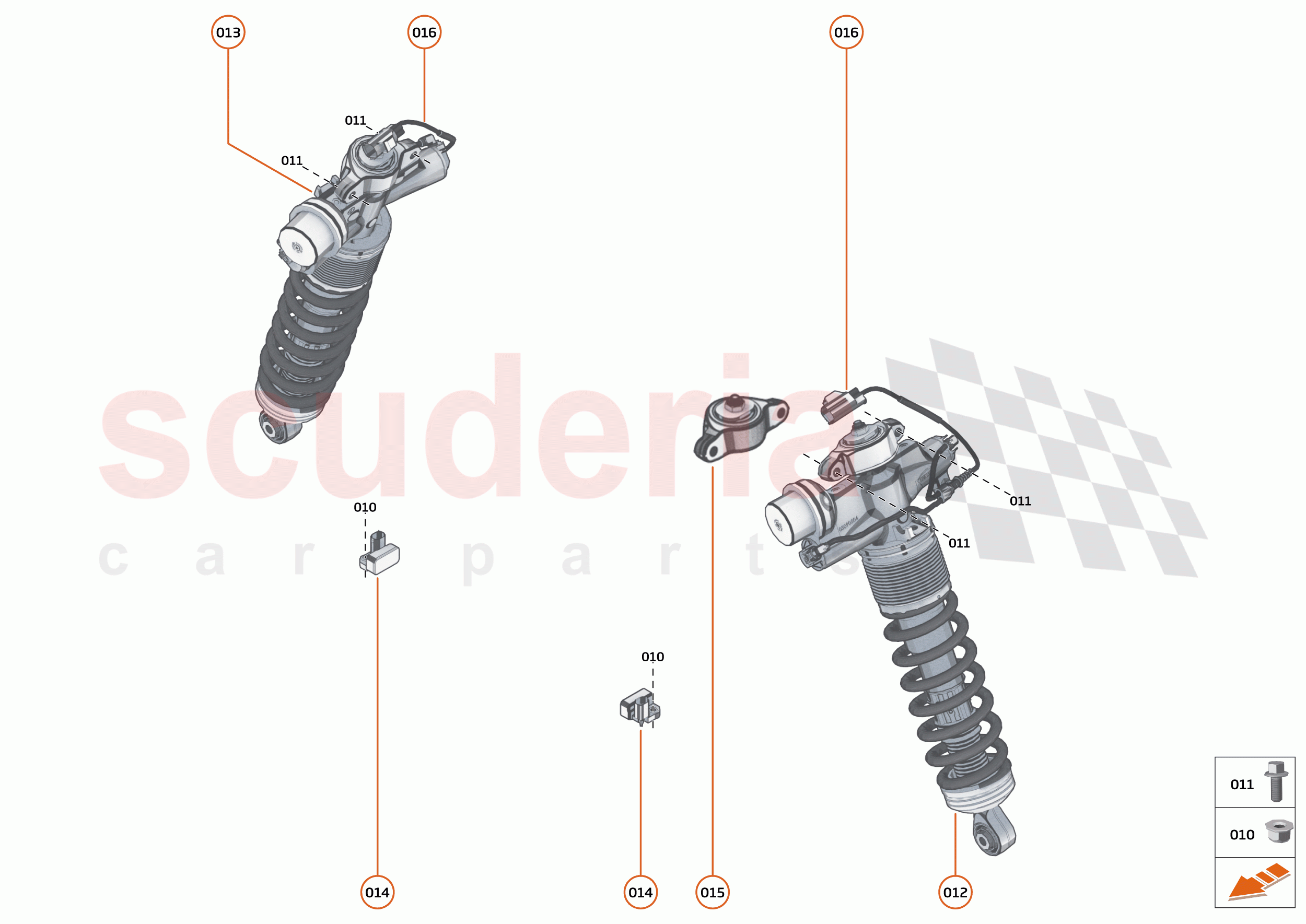 18 - SUSPENSION - FRONT - 18.1 - DAMPER & ACTUATOR ASSEMBLIES FRONT of McLaren McLaren 600LT Spider