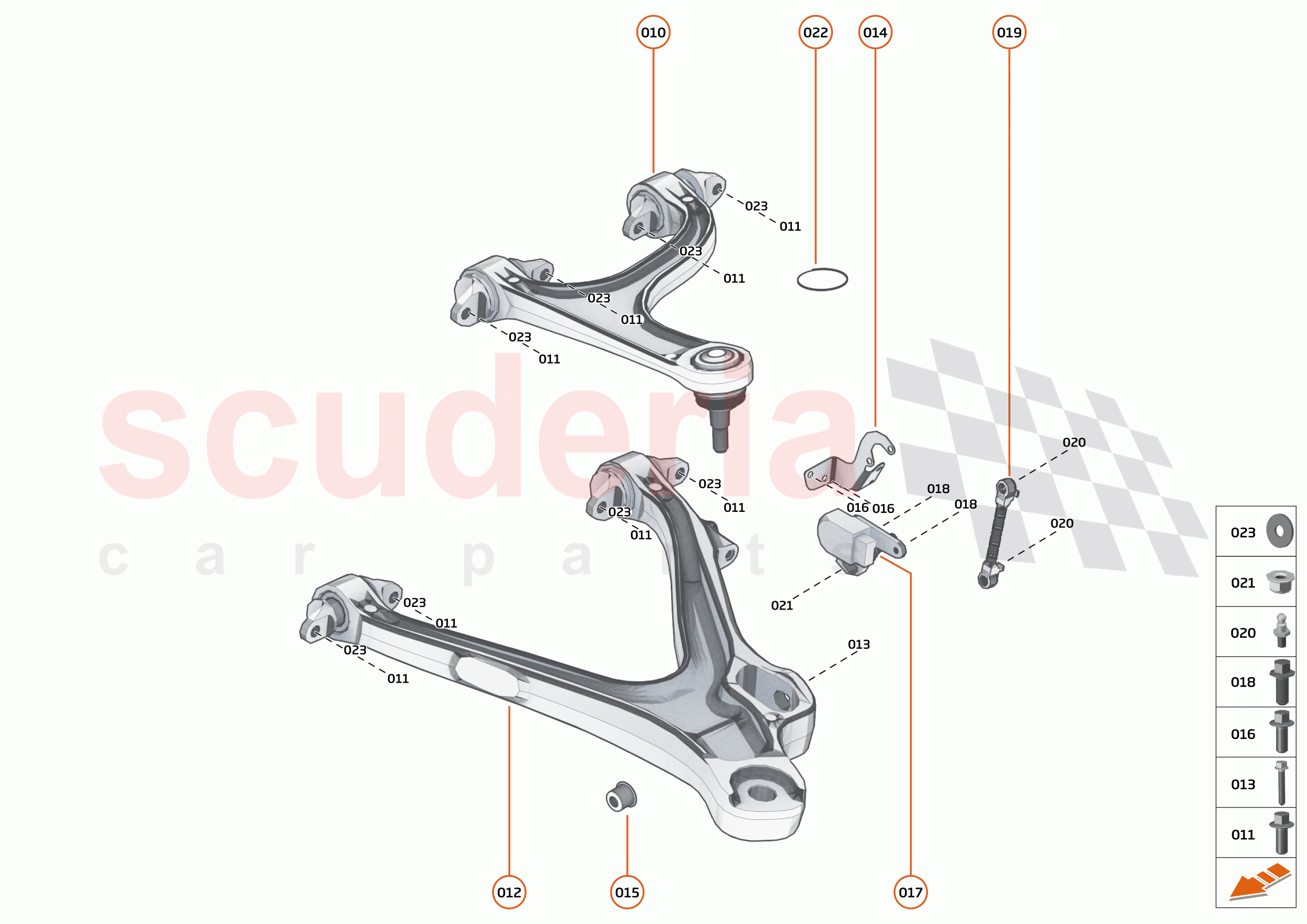 16 - SUSPENSION - 16.6 - TRANSVERSE LINKS REAR of McLaren McLaren Elva