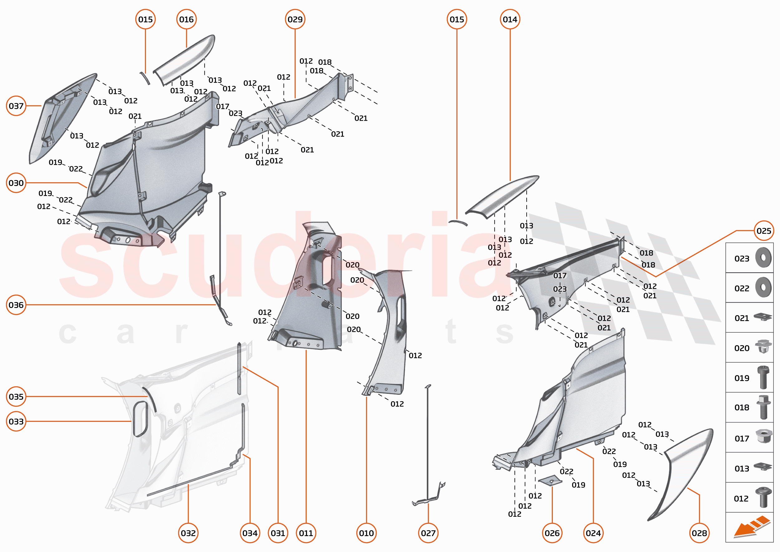 13 - DUCTS, VENTS AND FLOORS - 13.2 - SIDE DUCTS AND VENTS of McLaren McLaren 600LT