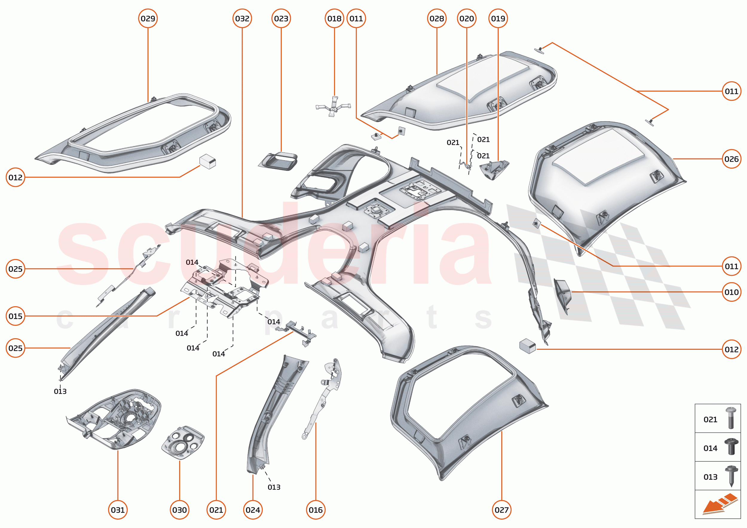 42 - INTERIOR SYSTEMS - 42.14 - UPPER TRIM of McLaren McLaren Senna