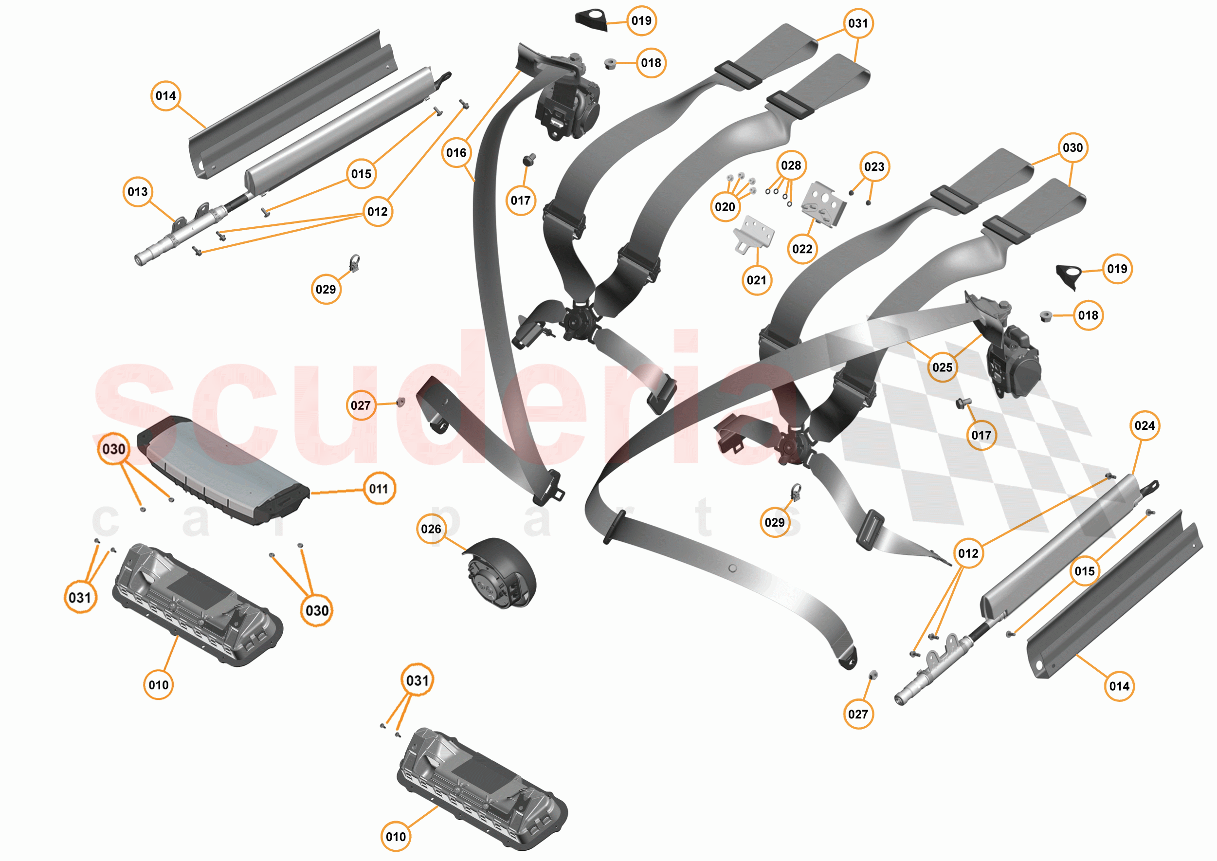 31 - N4 - RESTRAINTS - 31.1 - 01 - RESTRAINTS of McLaren McLaren 675LT Coupe