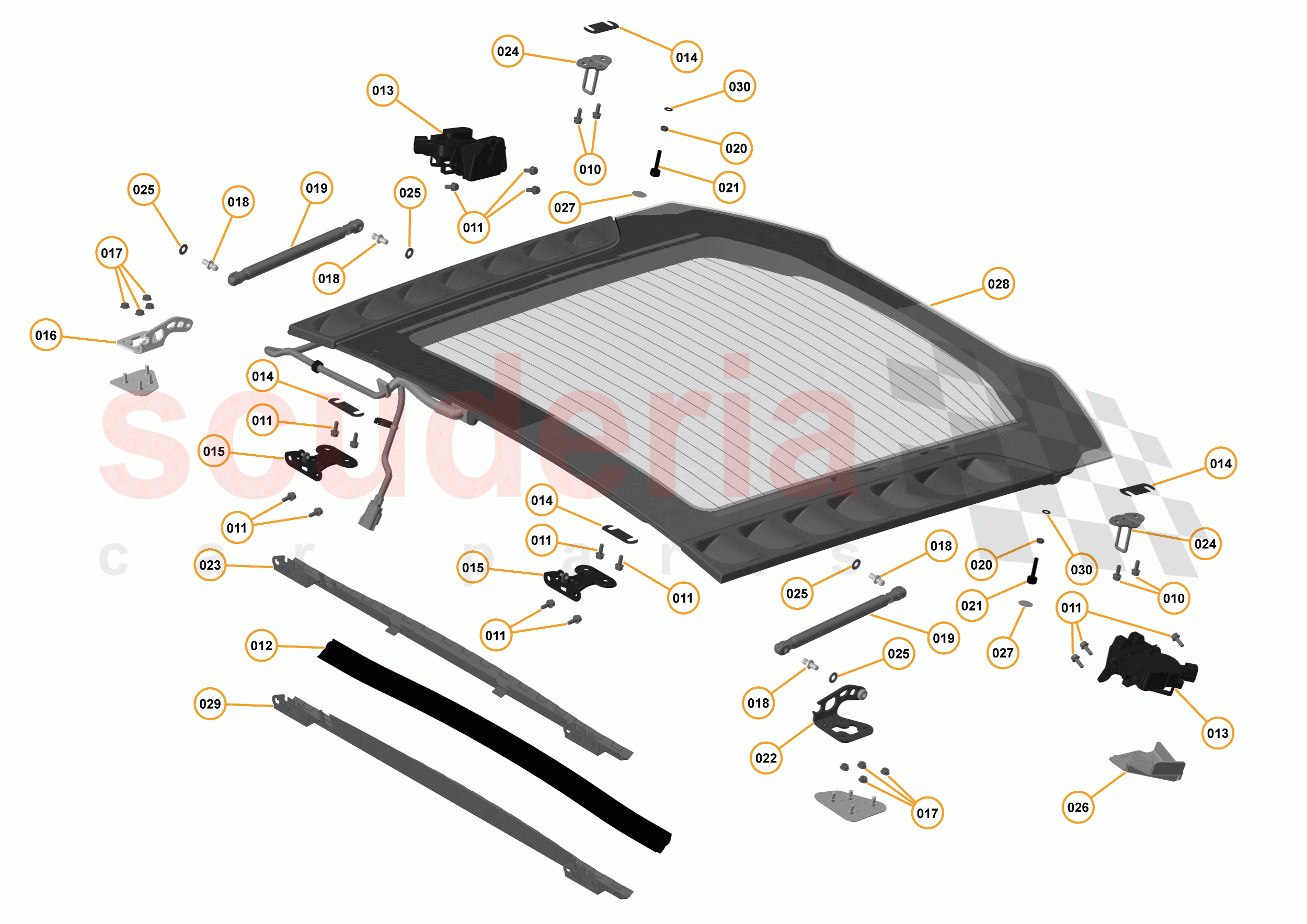 3 - A3 -CLOSURES - 3.8 - 04 - ENGINE COVER of McLaren McLaren 12C Coupe