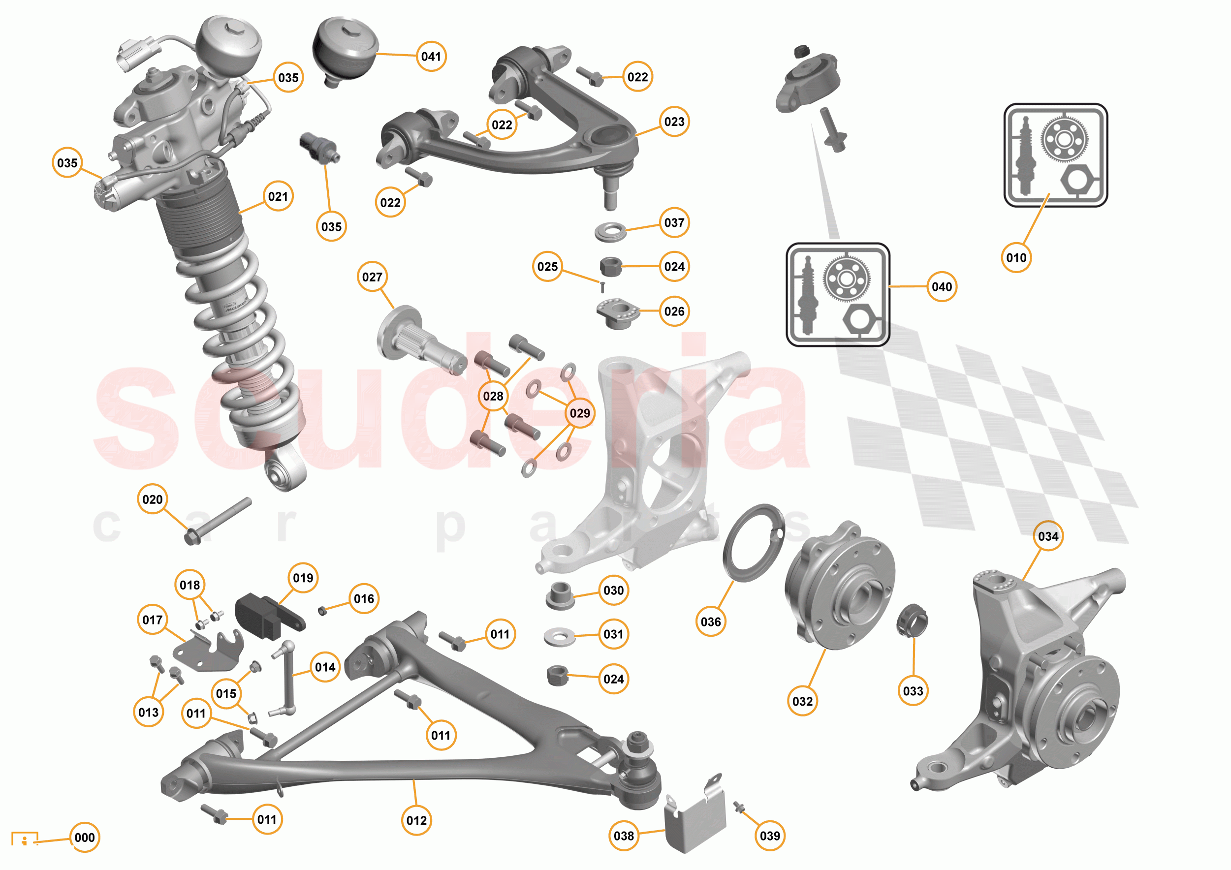 6 - B1 - FRONT SUSPENSION - 6.2 - 02 - FRONT SUSPENSION LH of McLaren McLaren 675LT Coupe
