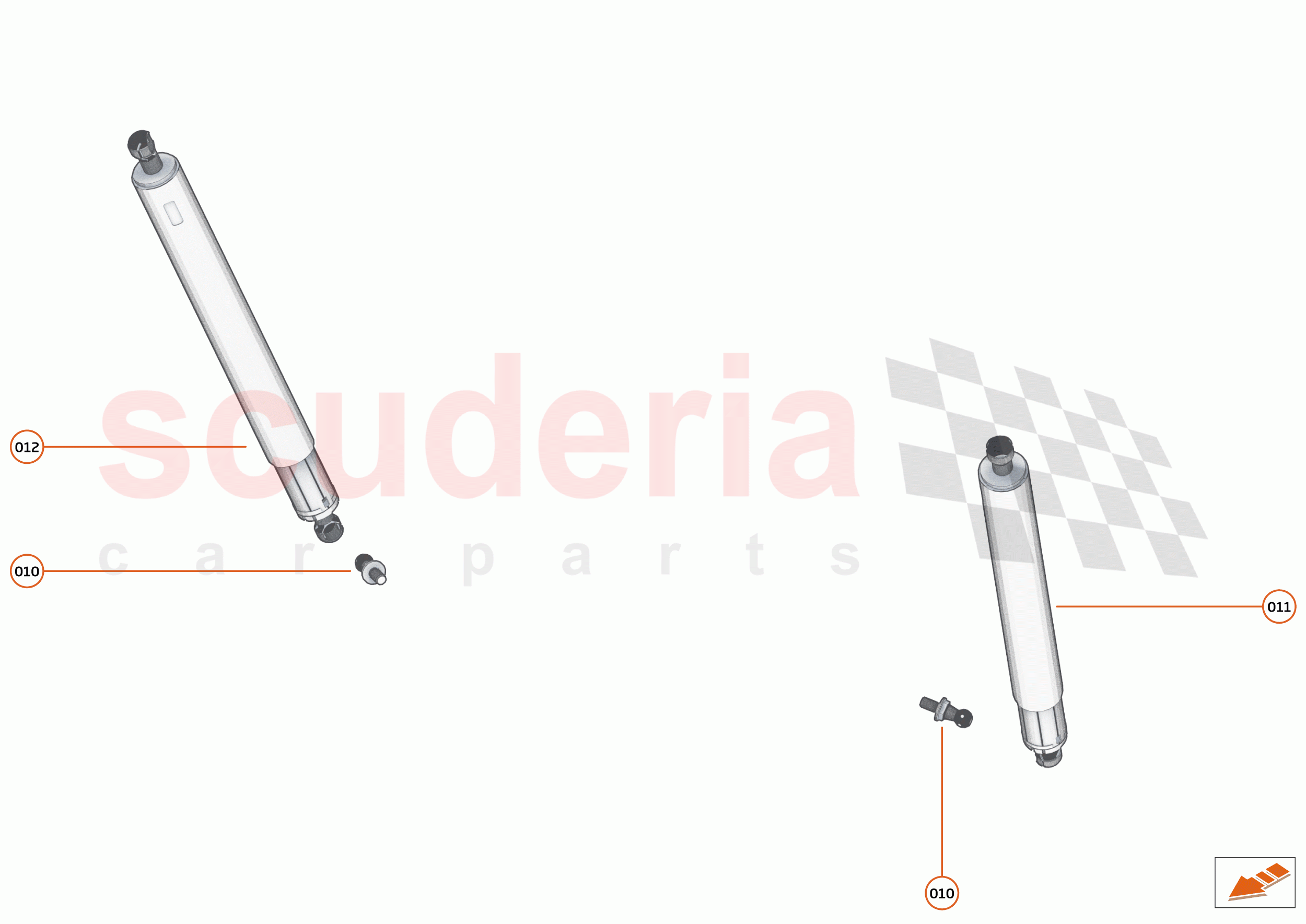 11 - CLOSURES ANCILLARIES - 11.7 - DOOR GAS STRUT of McLaren McLaren Artura