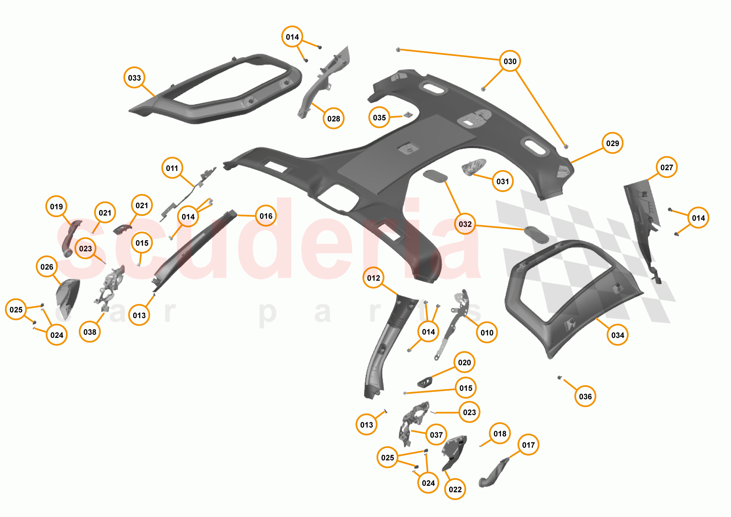 49 - INTERIOR SYSTEMS - 49.18 - UPPER TRIM of McLaren McLaren 720S Coupe