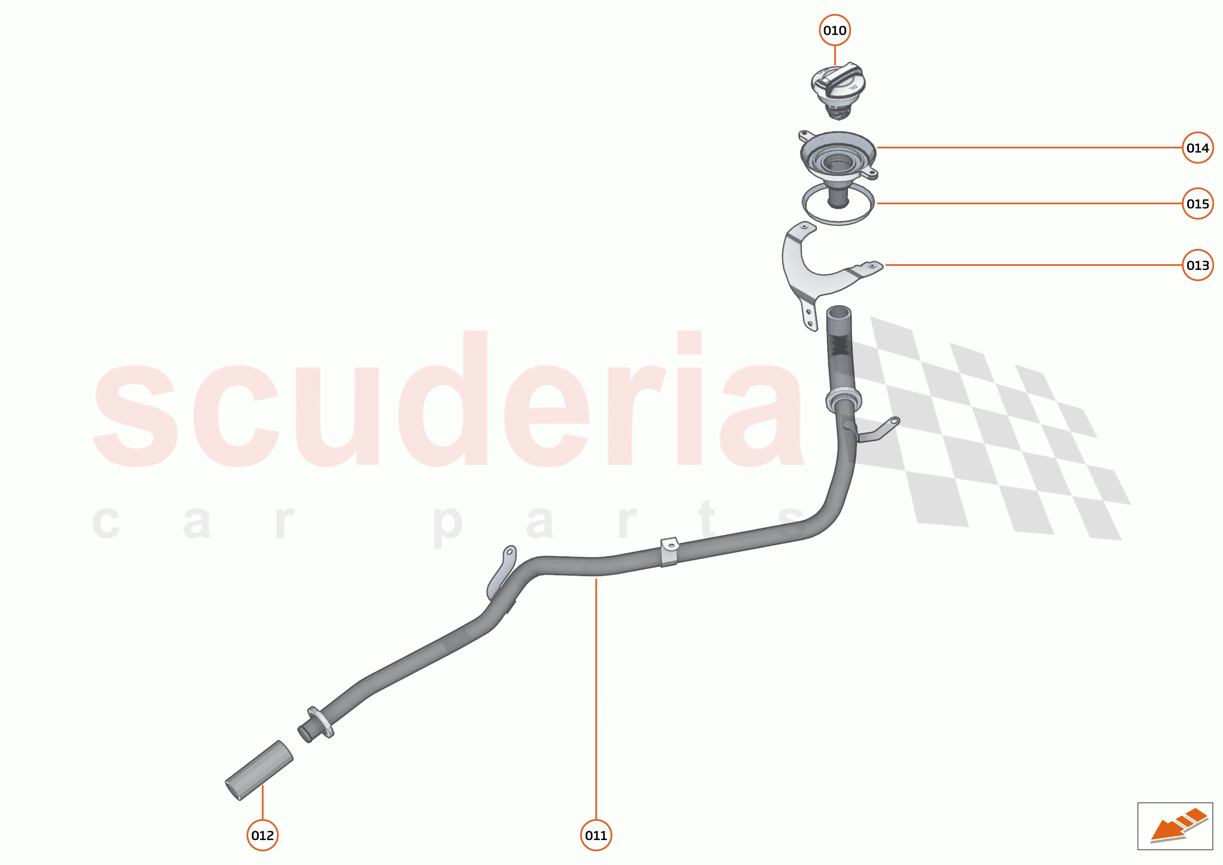 35 - ENGINE OIL SYSTEM - 35.3 - ENGINE OIL FILL SYSTEM of McLaren McLaren 720S Spider