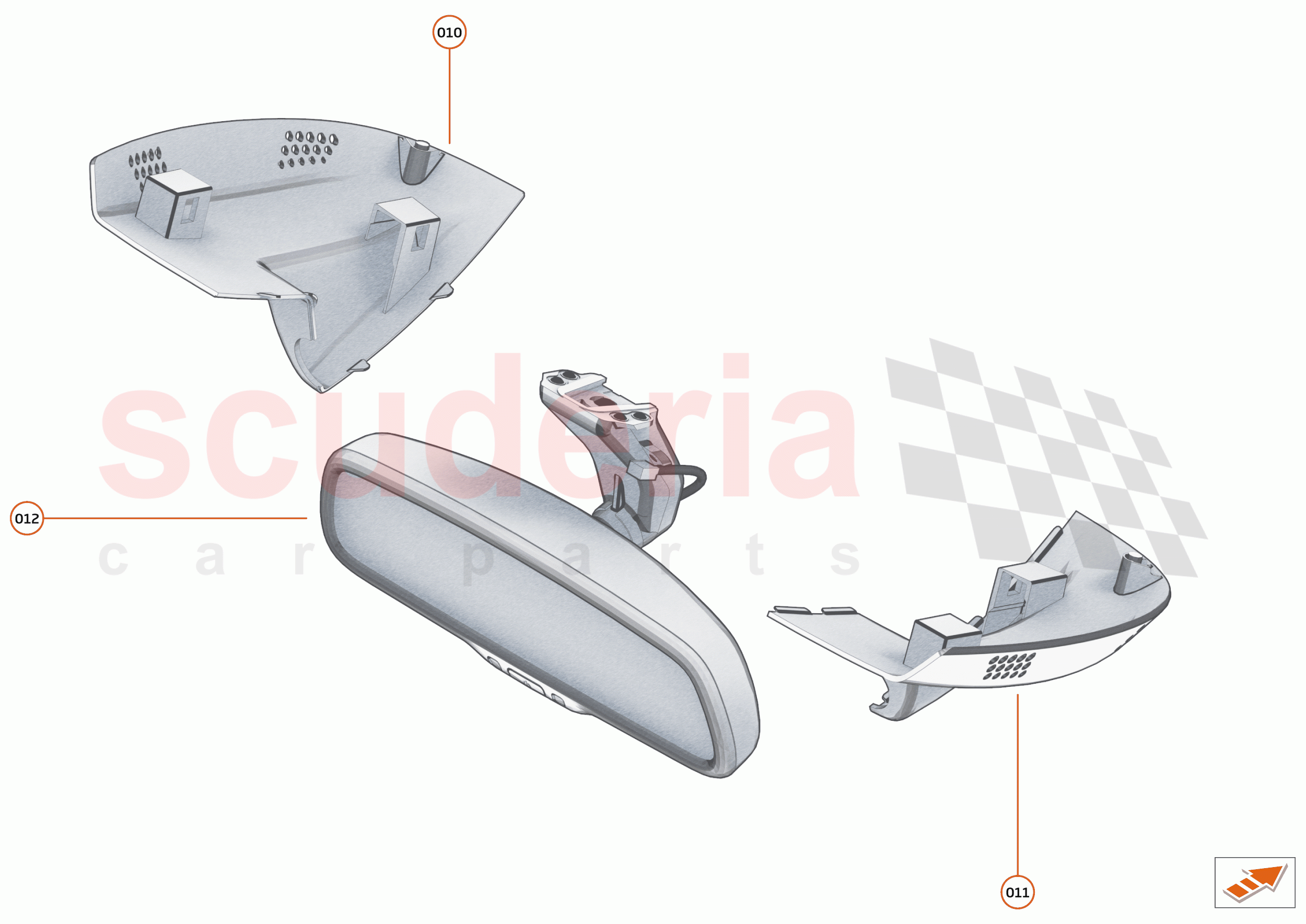 48 - INTERIOR SYSTEMS - 48.5 - DRIVER MIRROR of McLaren McLaren 600LT Spider