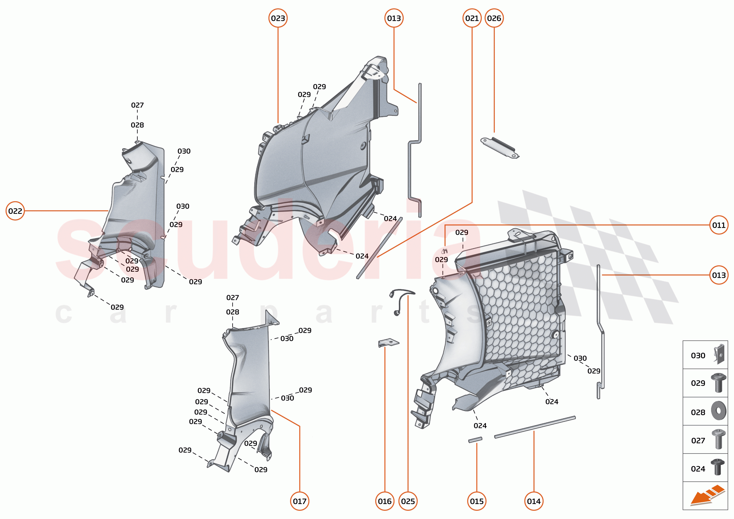 15 - DUCTS, VENTS AND FLOORS - 15.2 - SIDE DUCTS AND VENTS of McLaren McLaren 750S Spider