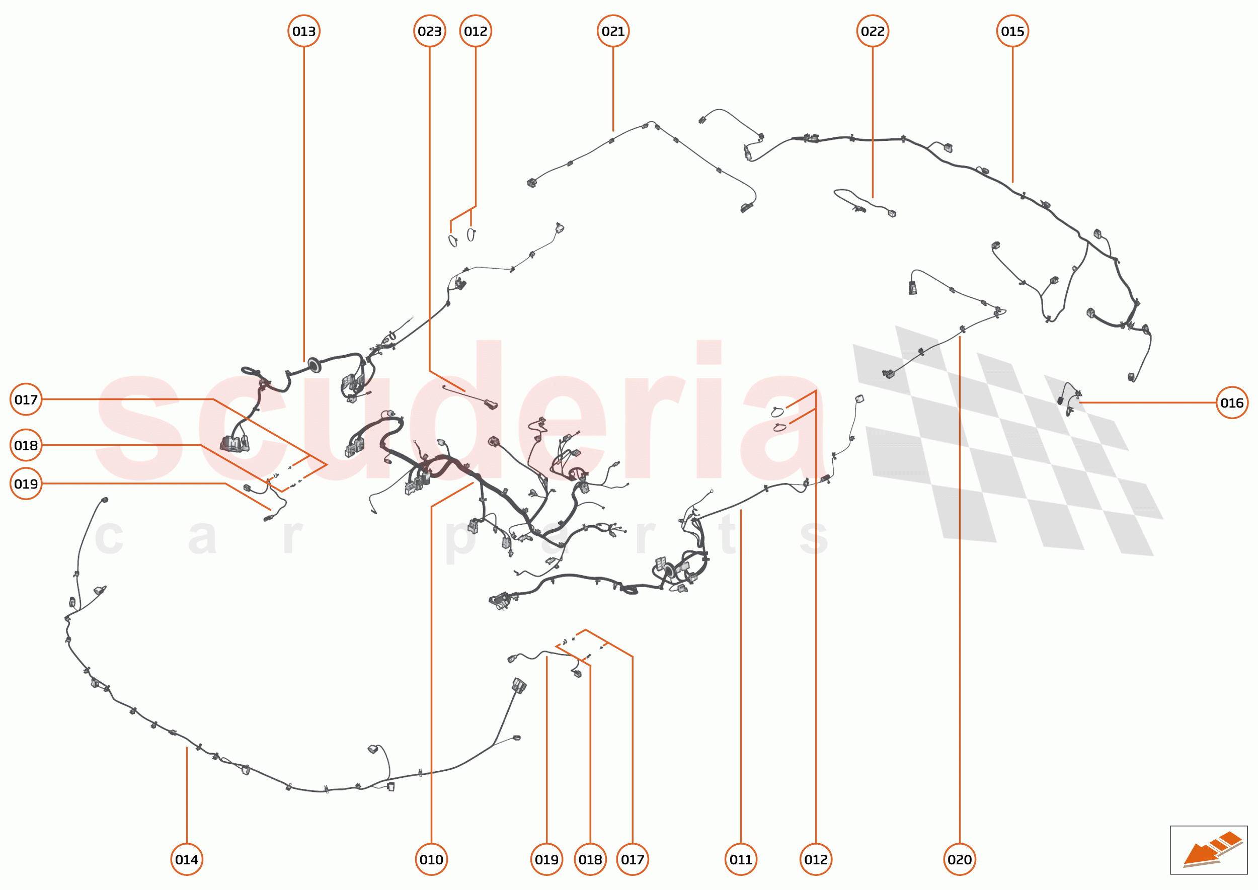 37 - WIRING HARNESS - 37.3 - NON-BODY WIRING HARNESS of McLaren McLaren Elva