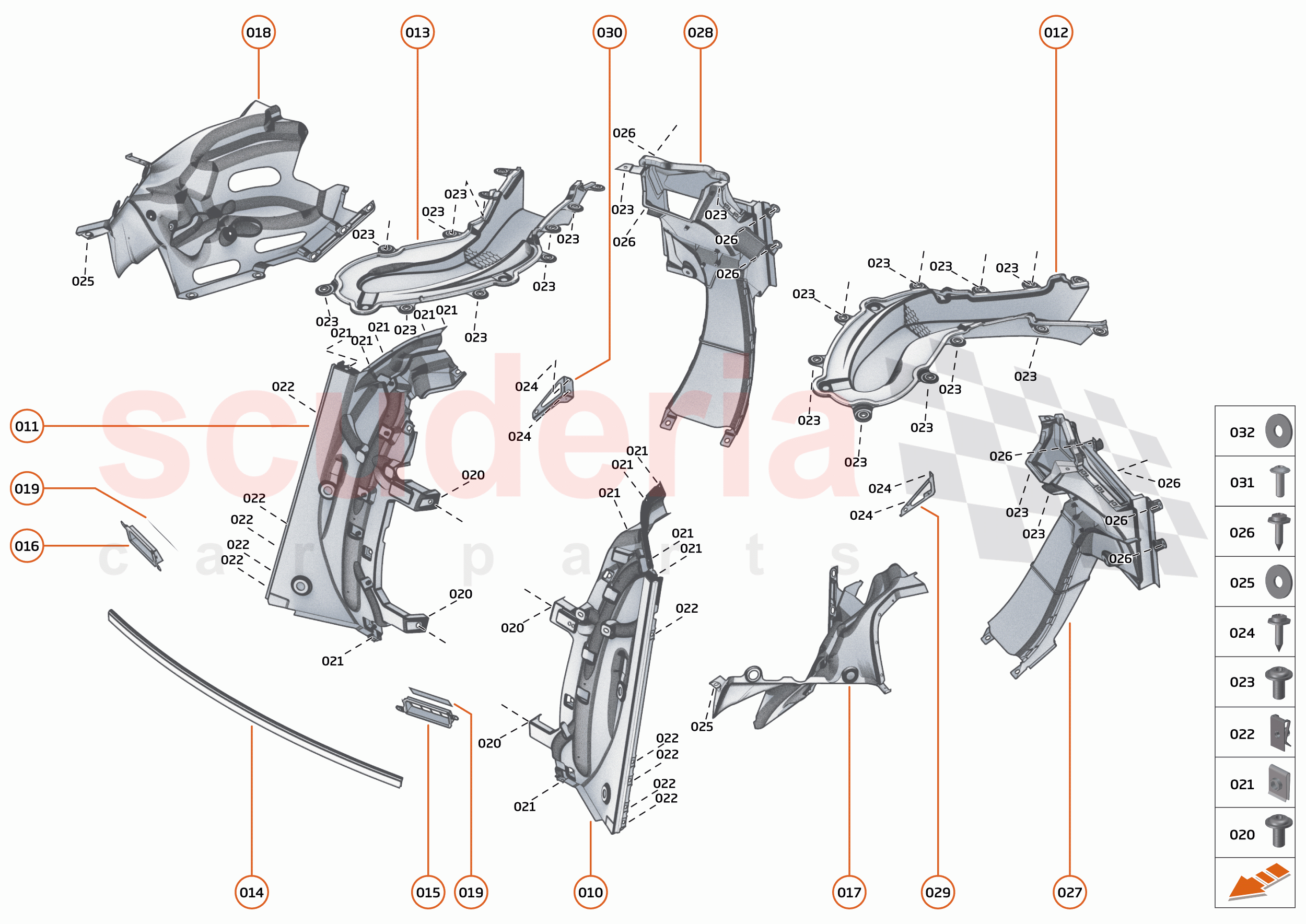16 - DUCTS VENTS AND FLOORS - 16.3 - REAR DUCTS AND VENTS of McLaren McLaren Artura