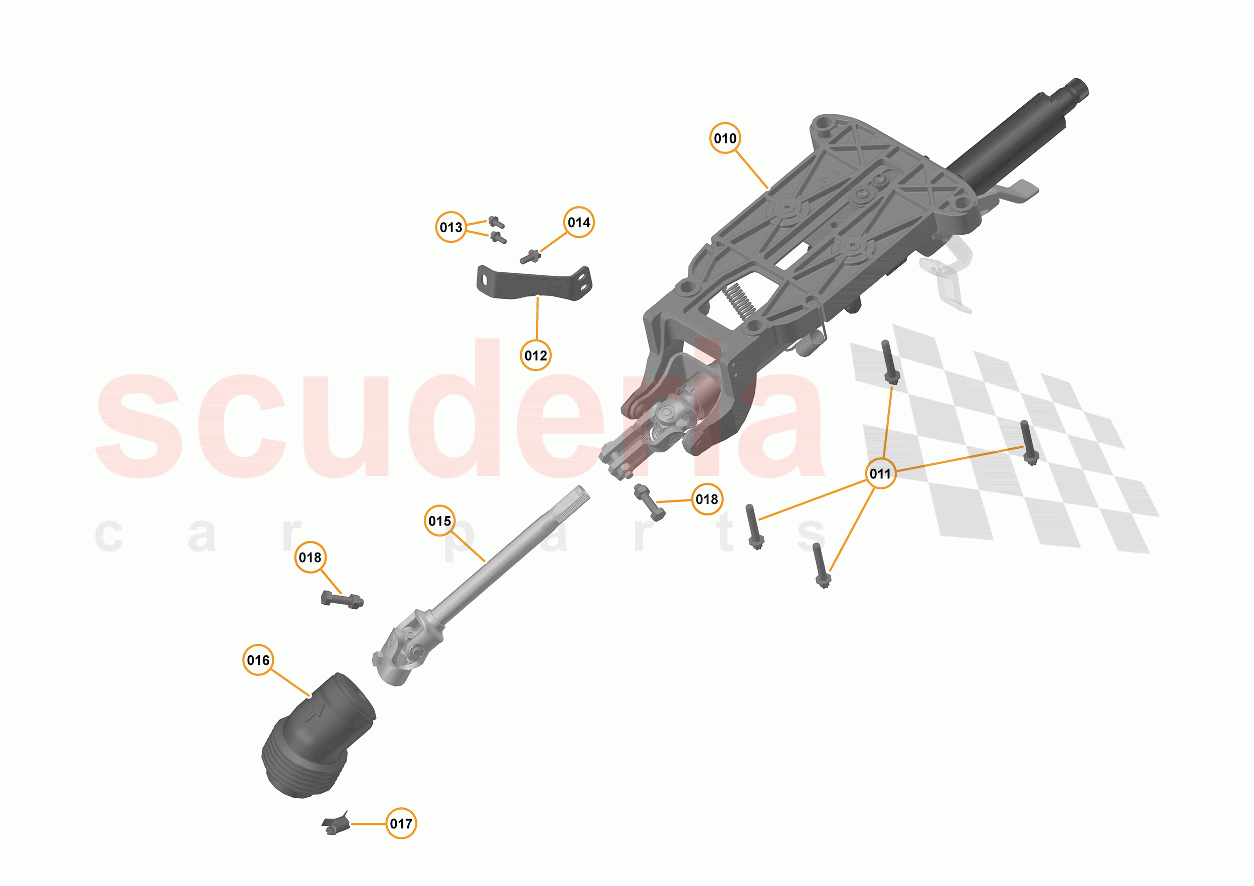 25 - STEERING - 25.6 - STEERING COLUMN - MANUAL of McLaren McLaren 540C Coupe