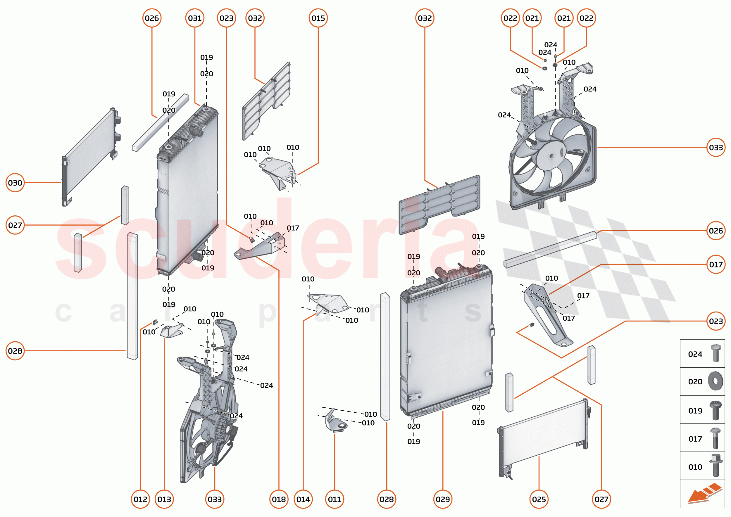 29 - COOLING - HIGH TEMP - 29.2 - HIGH TEMP MAIN RADIATORS & FANS of McLaren McLaren 600LT