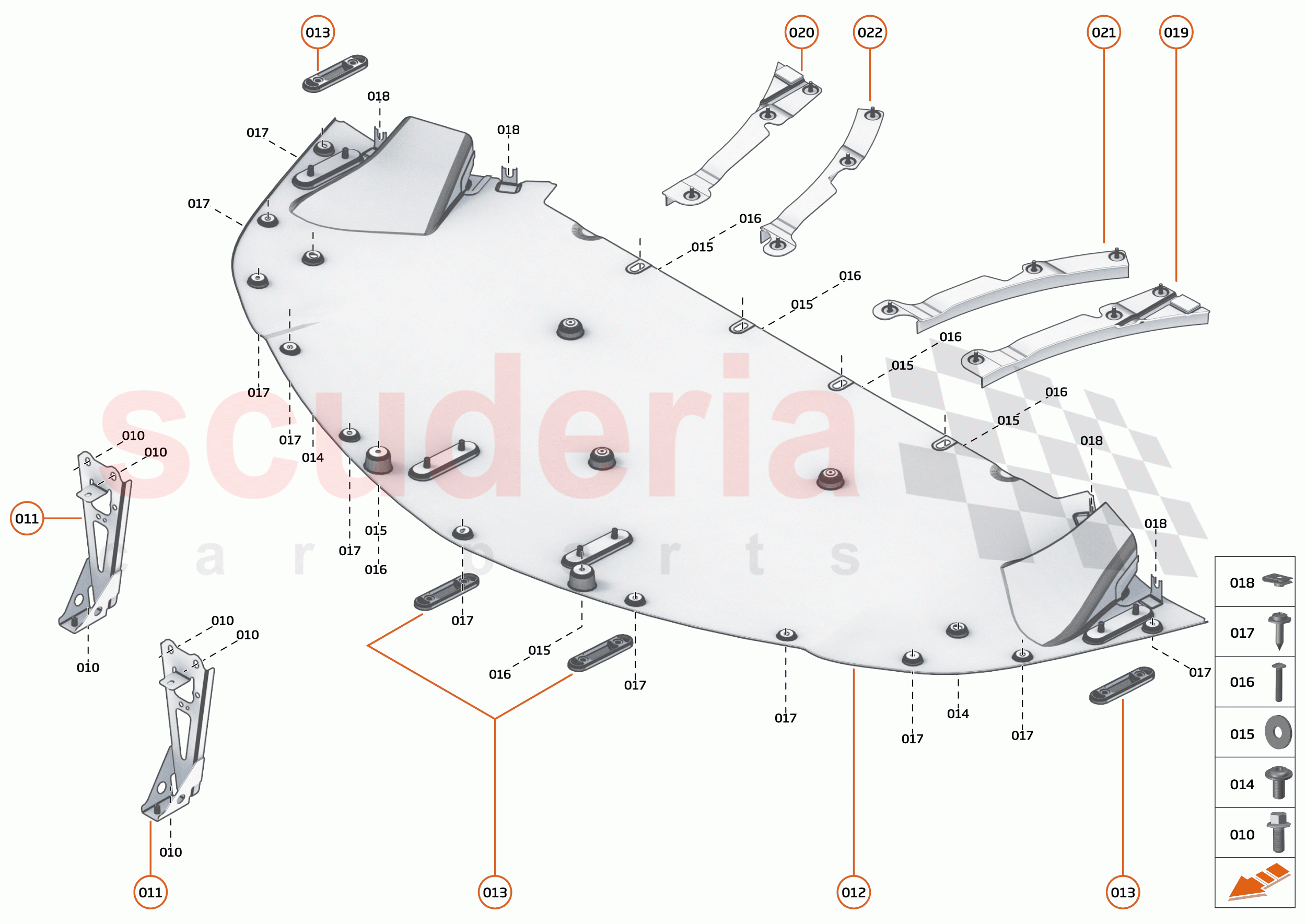 12 - DUCTS, VENTS AND FLOORS - 12.4 - FRONT NON-STRUCTURAL FLOORS of McLaren McLaren 620R