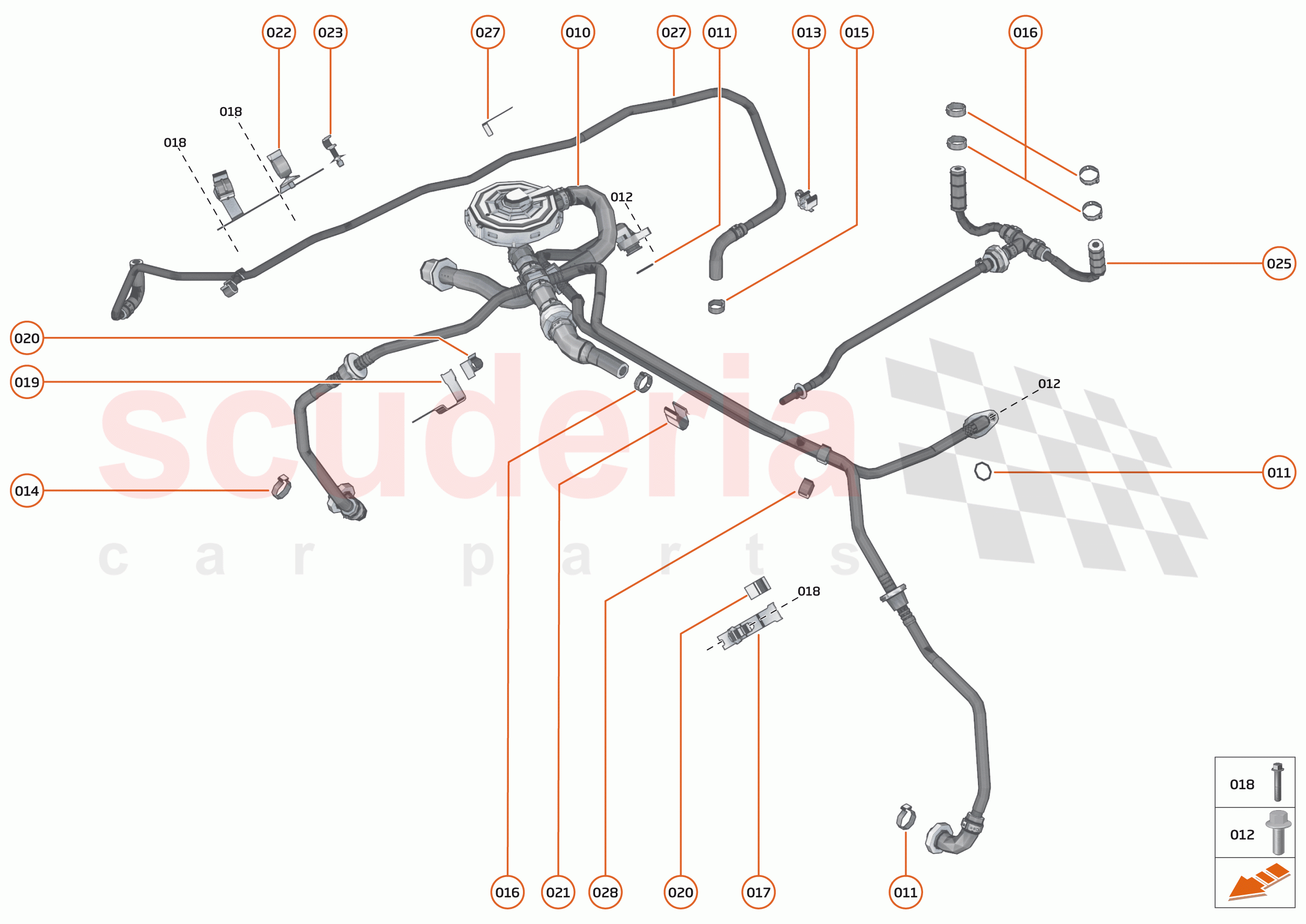 22 - ENGINE - 22.7 - BREATHER ASSEMBLY AND FUEL PURGE of McLaren McLaren Senna
