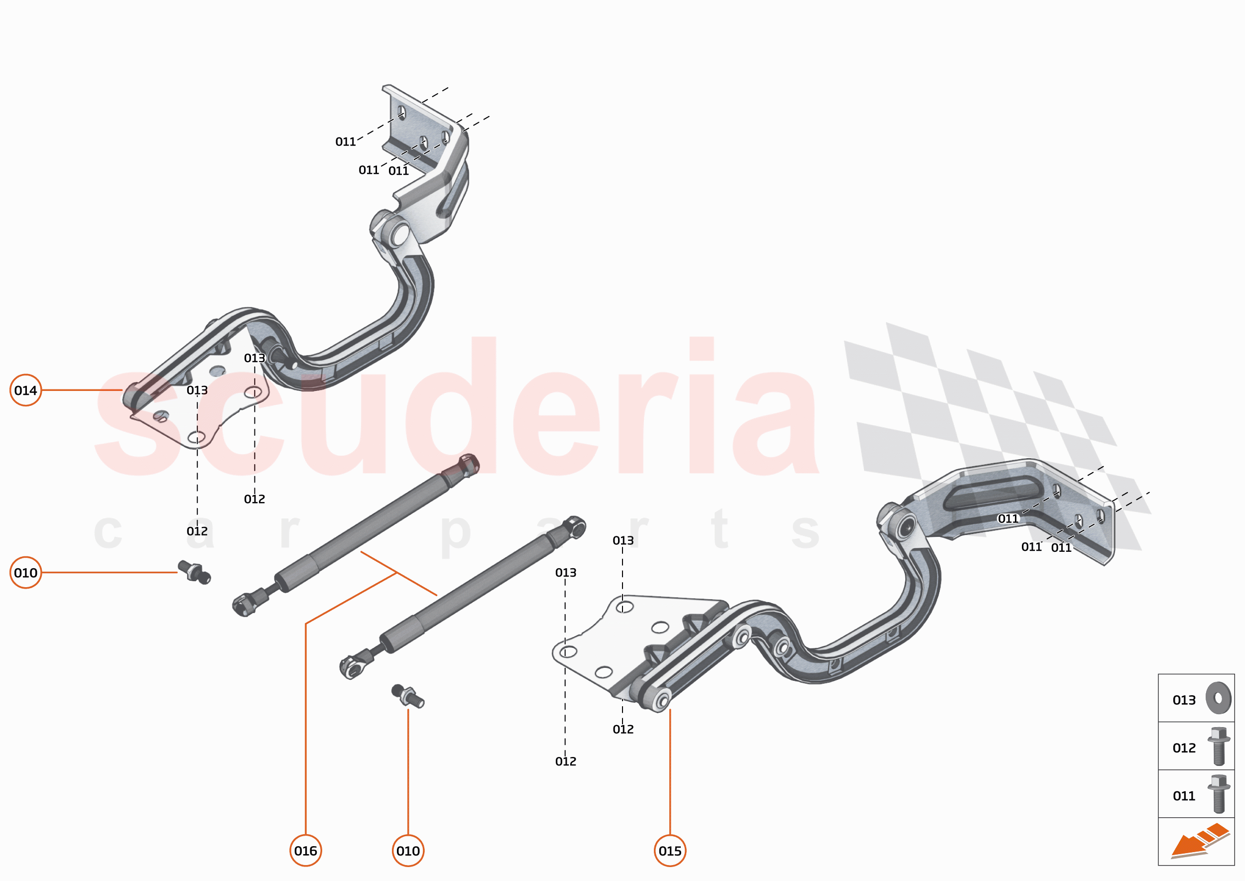 7 - CLOSURES - 7.2 - BONNET HINGE of McLaren McLaren GT