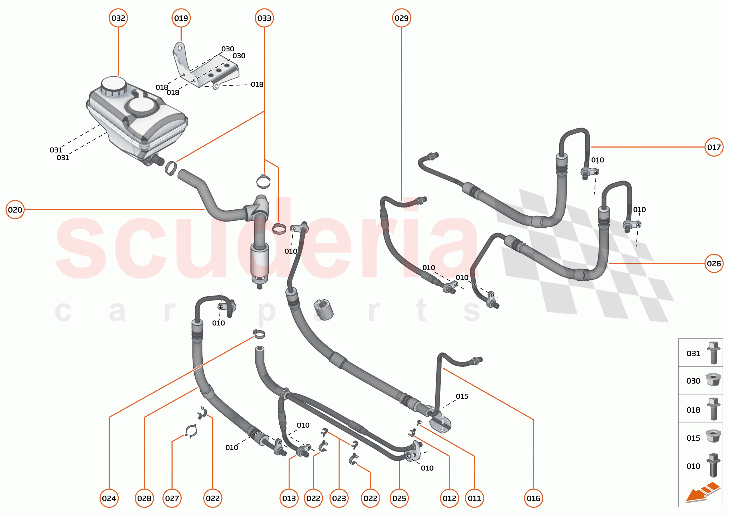26 - STEERING - 26.1 - STEERING FLUID SYSTEM of McLaren McLaren 600LT