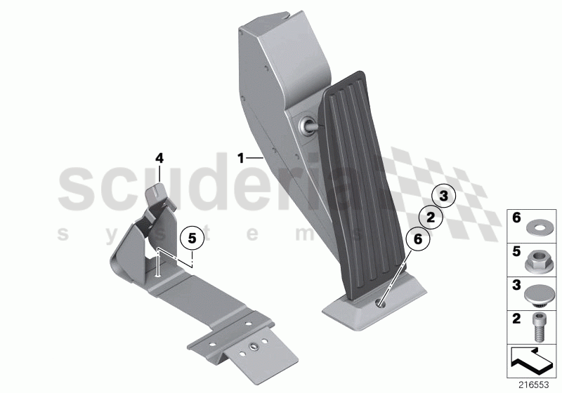 Acceleration/accelerator pedal module of Rolls Royce Rolls Royce Ghost Series I (2009-2014)