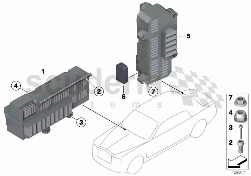 Power distribution box of Rolls Royce Rolls Royce Phantom