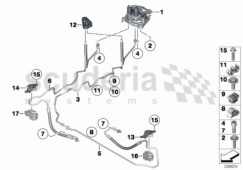 Valve block and add-on parts/Dyn.Drive of Rolls Royce Rolls Royce Ghost Series I (2009-2014)