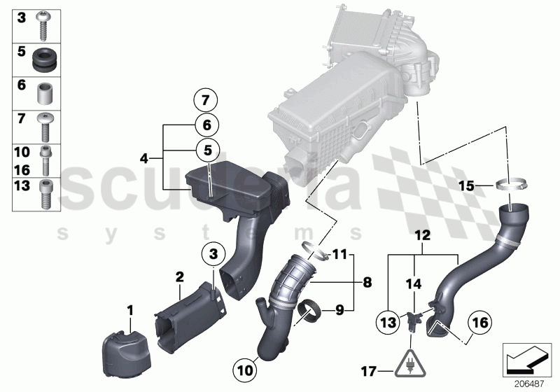 Air duct of Rolls Royce Rolls Royce Ghost Series I (2009-2014)