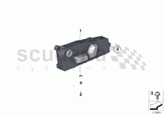 Seat adjustment switch, front of Rolls Royce Rolls Royce Ghost Series I (2009-2014)