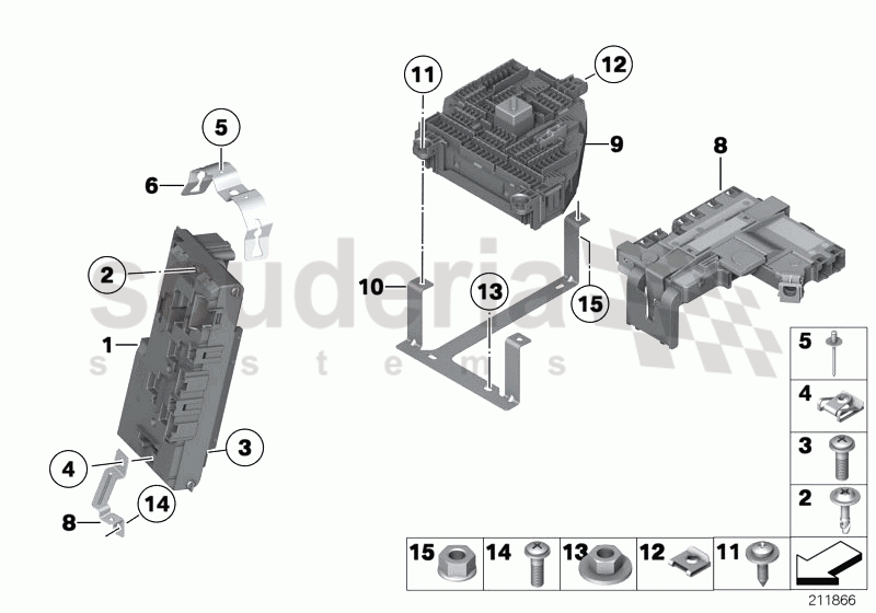 Power distribution box of Rolls Royce Rolls Royce Ghost Series I (2009-2014)