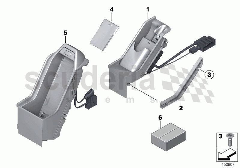 Individual parts, phone handset/mounting of Rolls Royce Rolls Royce Phantom Coupe
