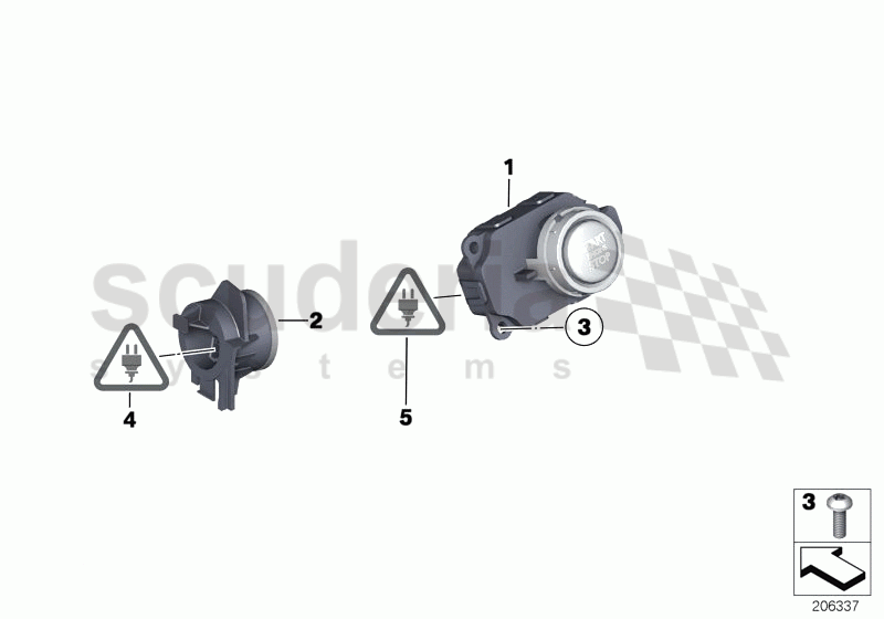 Switch, Start/Stop, and emerg.start coil of Rolls Royce Rolls Royce Ghost Series I (2009-2014)